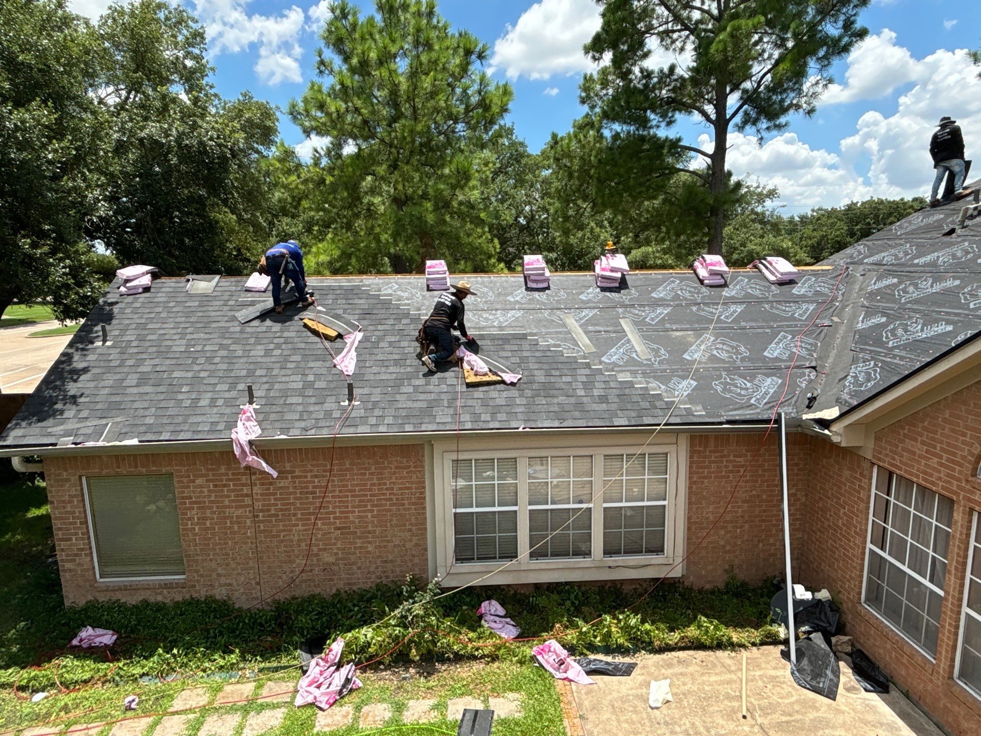 Residential Roofing Installation using Owen's Corning Duration (Lifetime) Shingles by Roof Repair Company