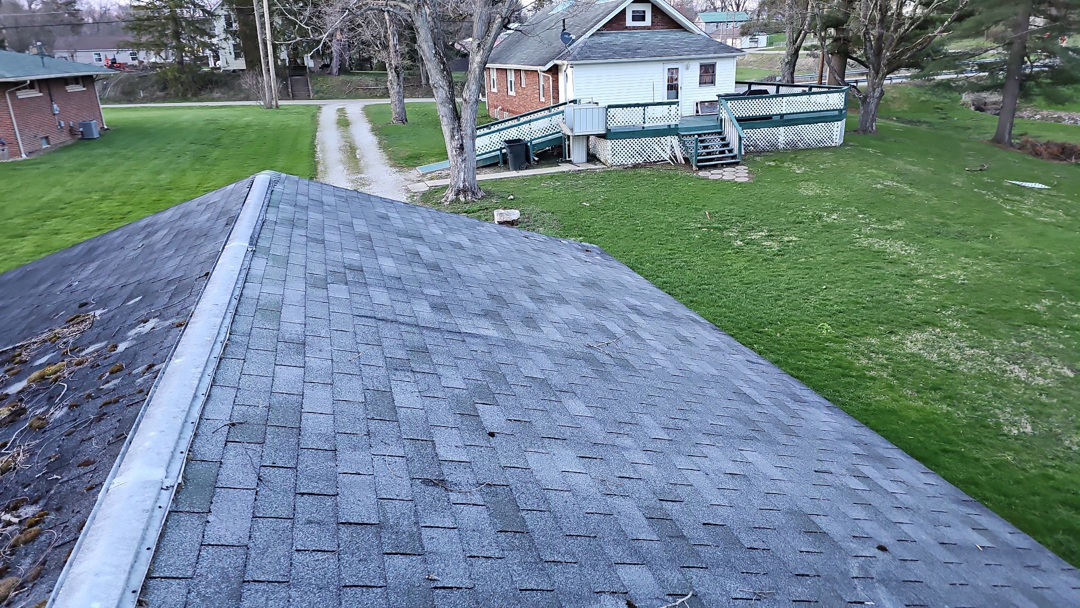 ATLAS PINNACLE COLOR: COASTAL GRANITE DRIP EDGE: BLACK by Eagle Eye Roofing