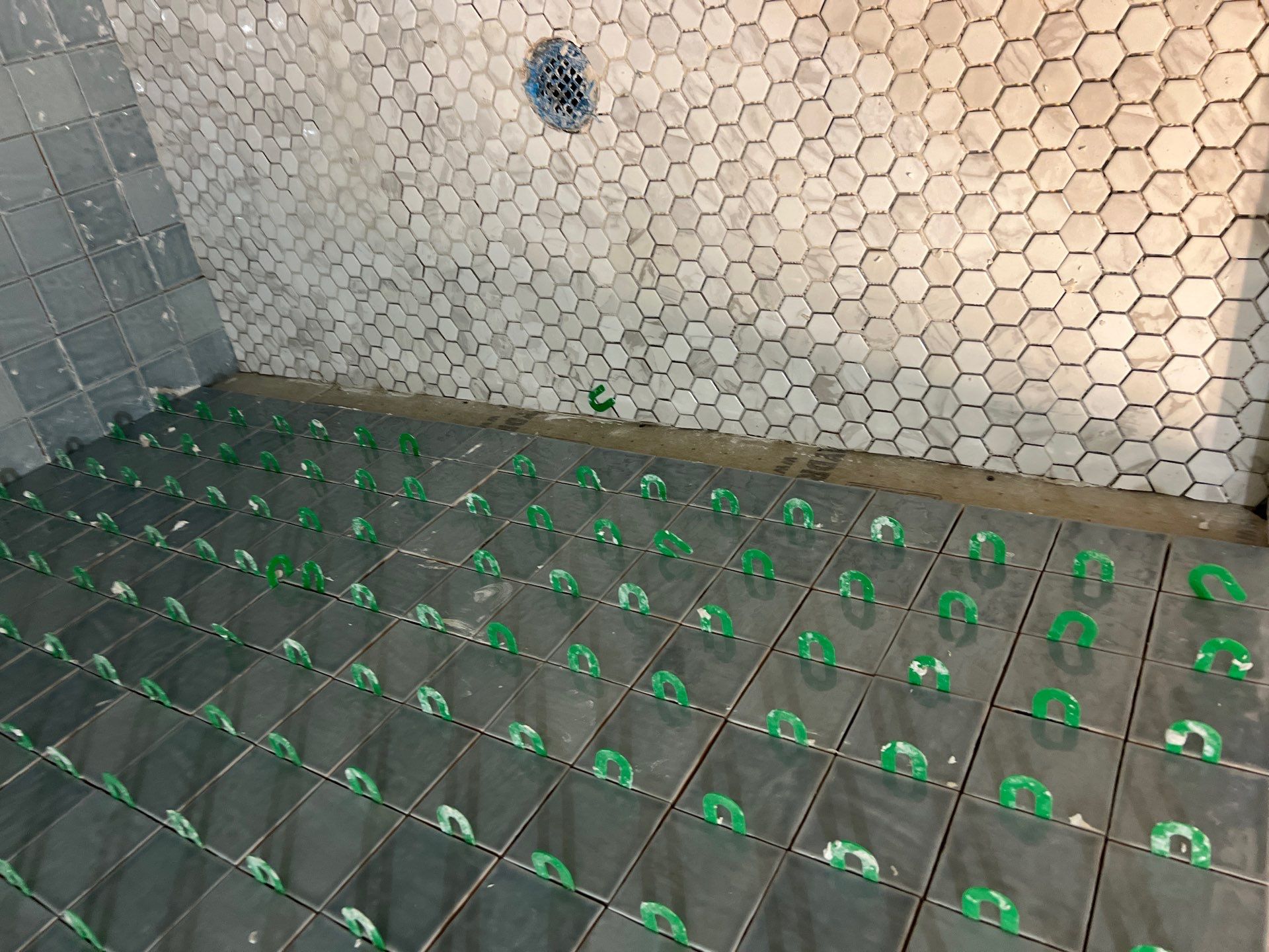 Remodeled and expanded Shower by TXN Remodeling n Construction
