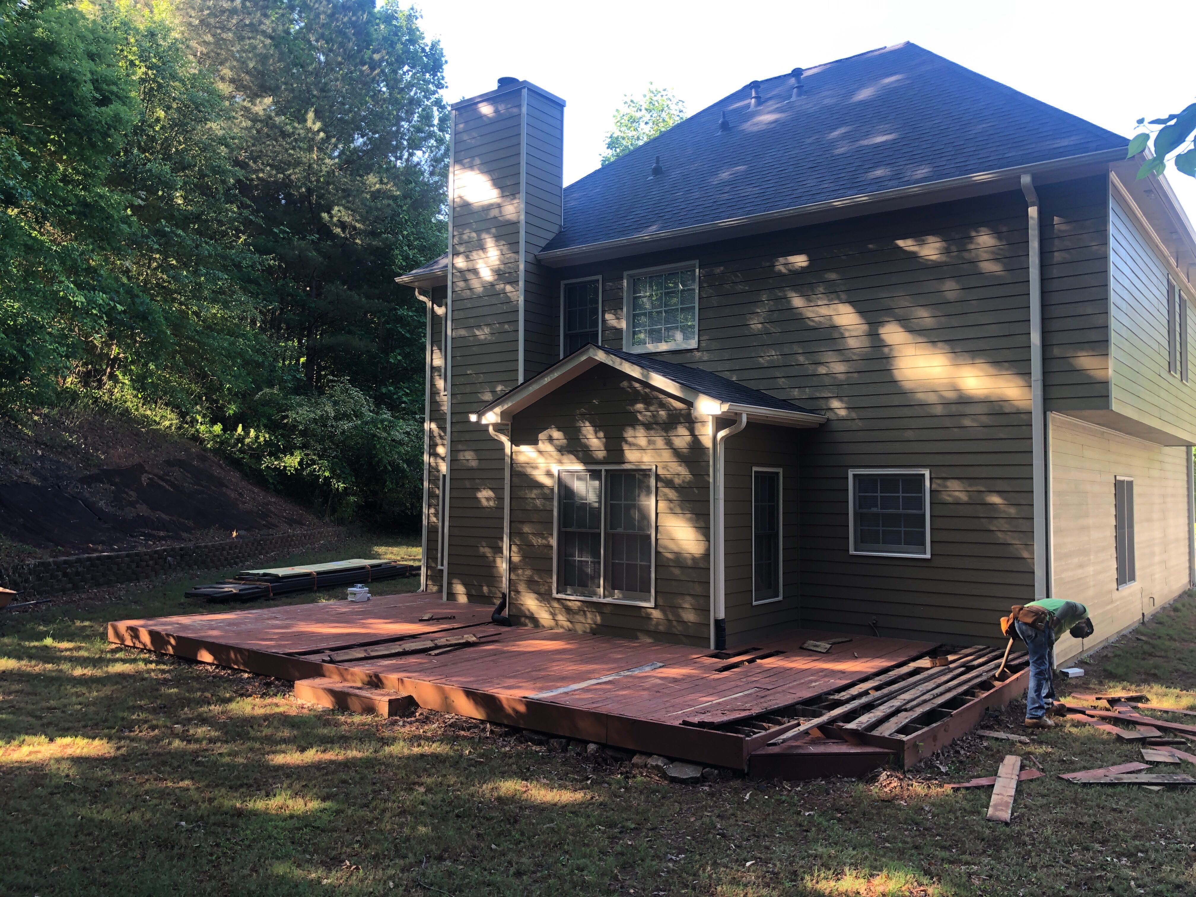 Composite Deck Replacement and Surface Upgrade in Acworth by Swift Home Renovations