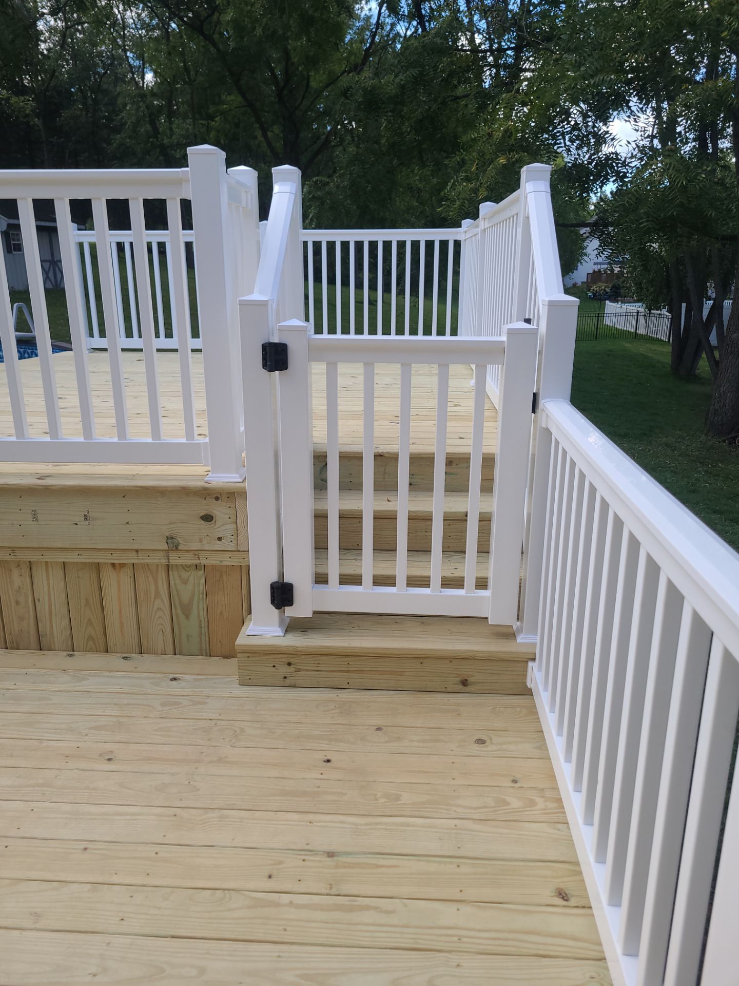 Pressure Treated Wooden Deck by Wyomissing Construction LLC 