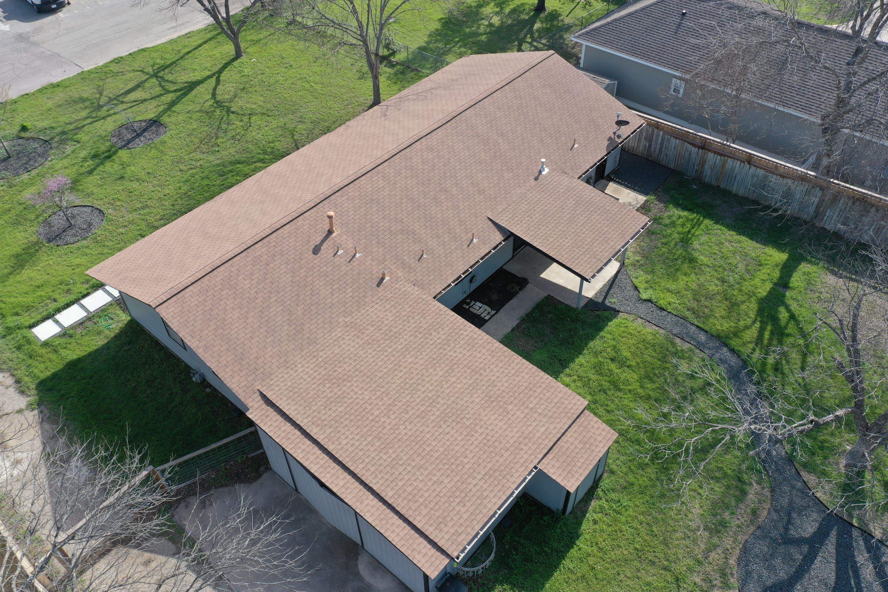 Residential Roof Replacement using GAF - HDZ - Charcoal by Action Exteriors Austin