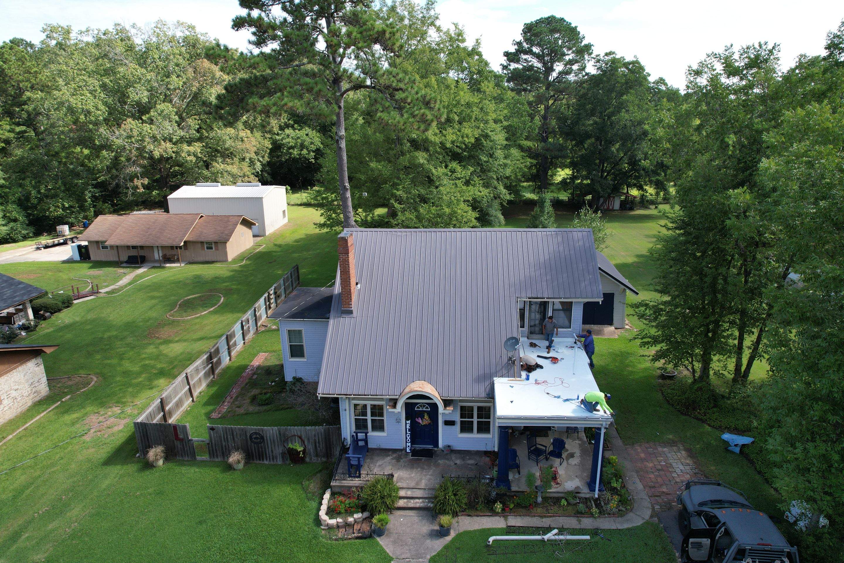Residential PVC Installation in Prescott, Arkansas by Hostetler Roofing