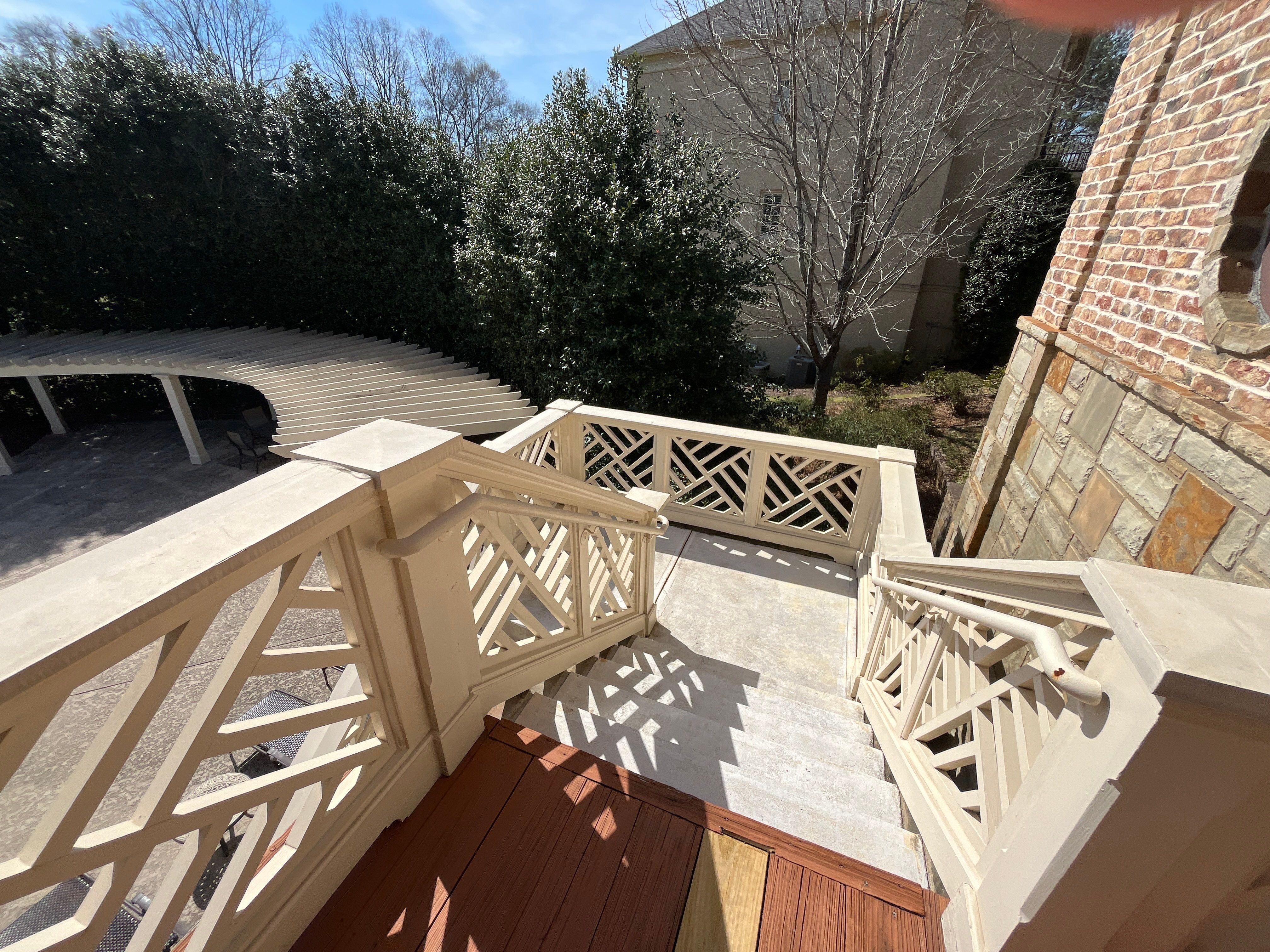 Alpharetta, GA Trex Deck Floor Resurface, Steel Railing Install, and Metal Roof Replacement by Nelson Exteriors 