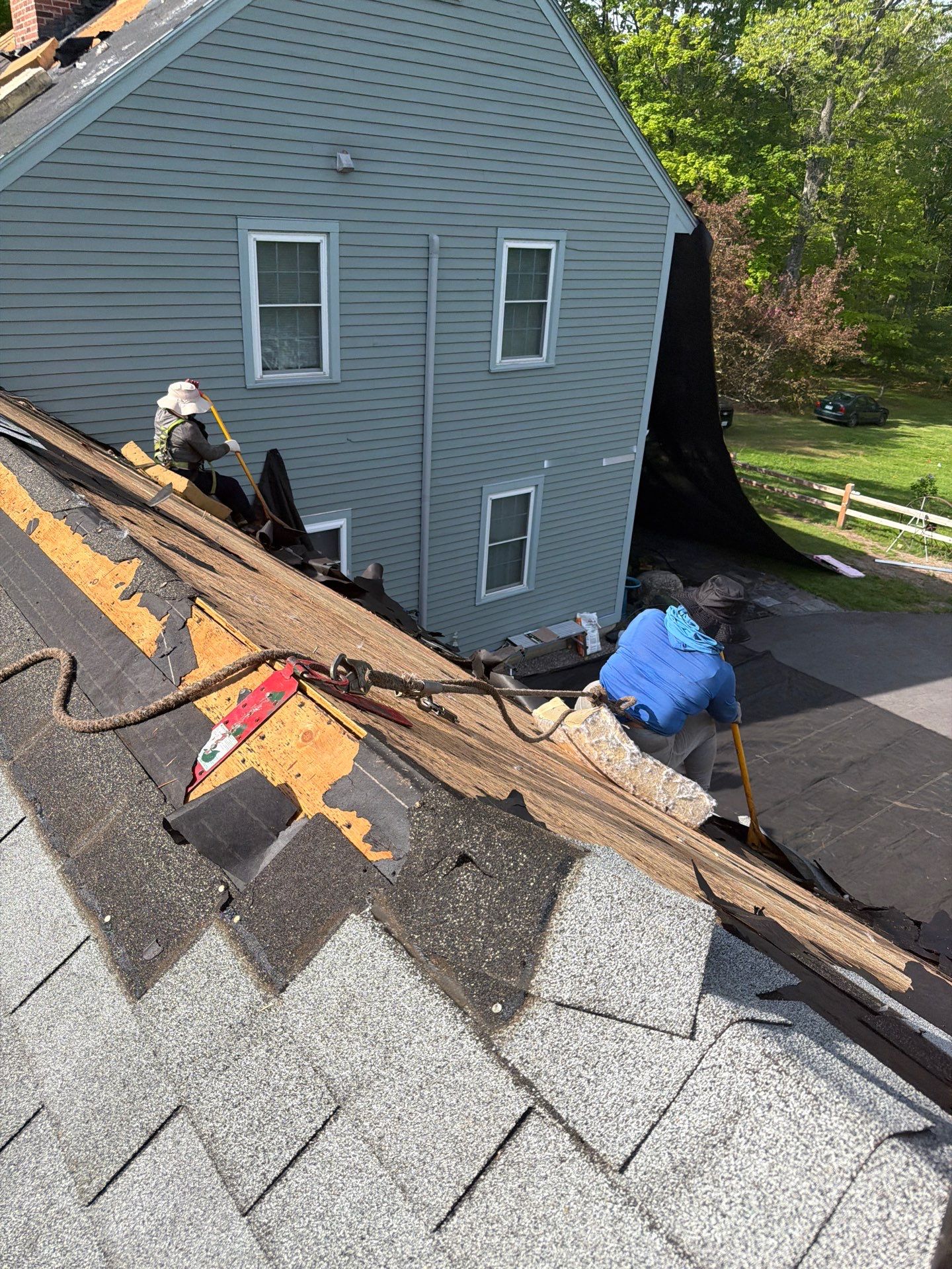 Residential Roof Replacement Using Owens Corning Shingles in Hopkinton, NH by Tall pine roofing