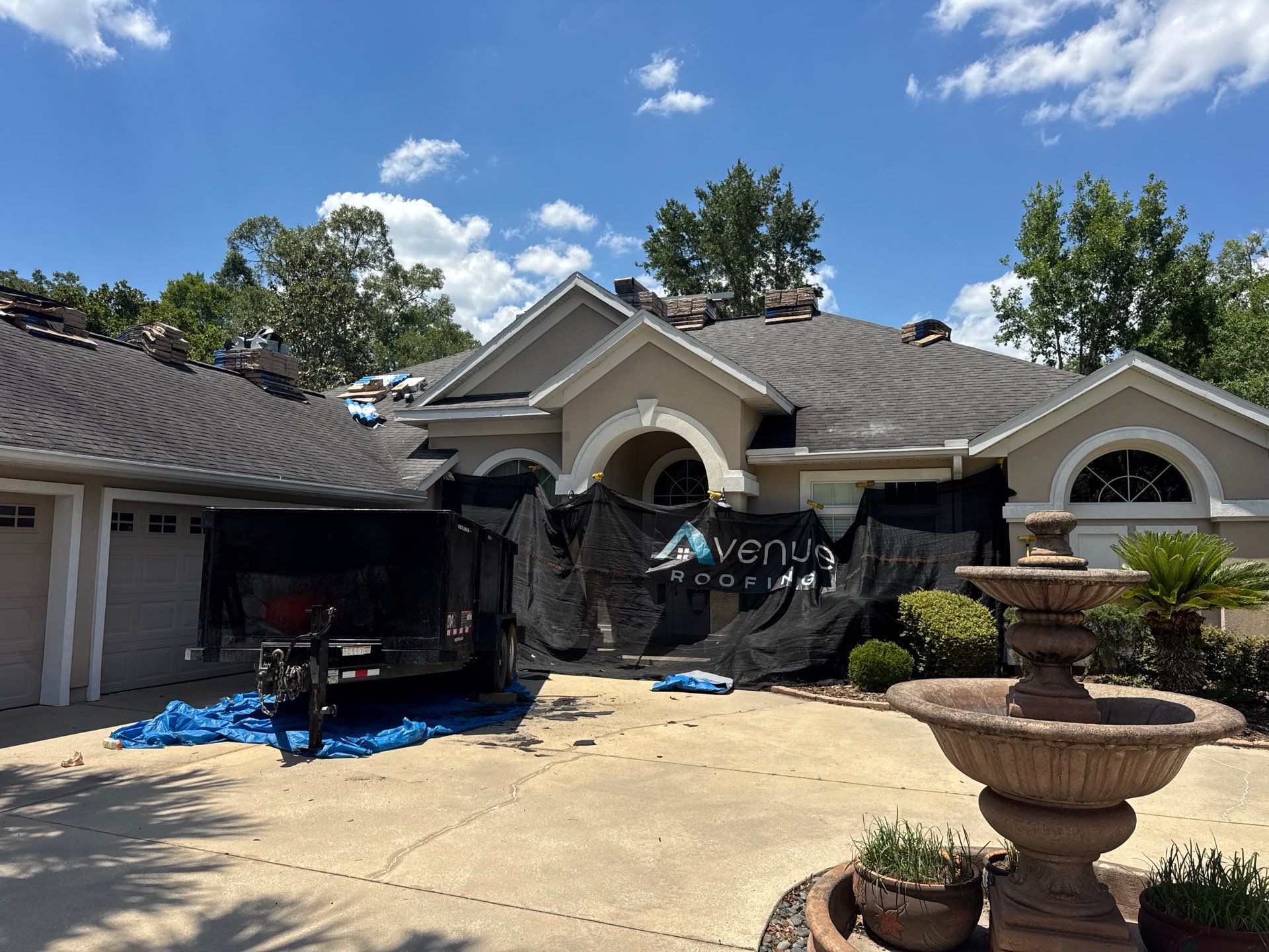 Architectural Shingle Roof Replacement and Decking Repair in Gainesville by Avenue Roofing