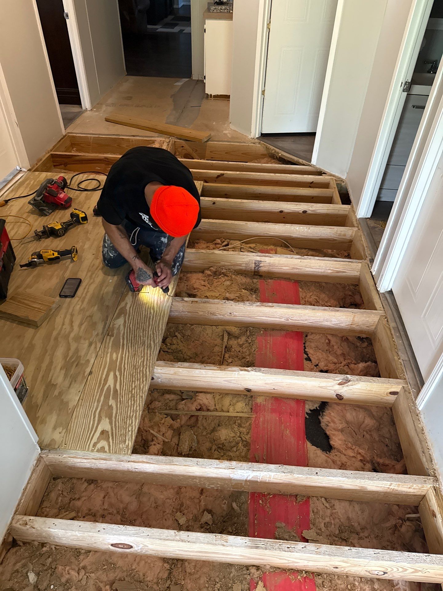 Subfloor Repairs With LVP Installation by Axtra Hand
