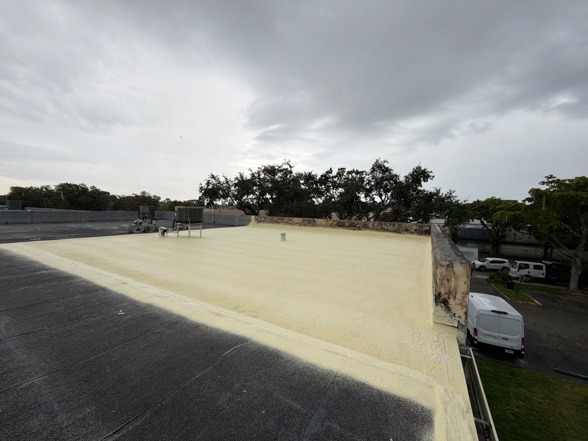 Fort Lauderdale Commercial Roof Restoration with Spray Foam Coating by Roof King LLC