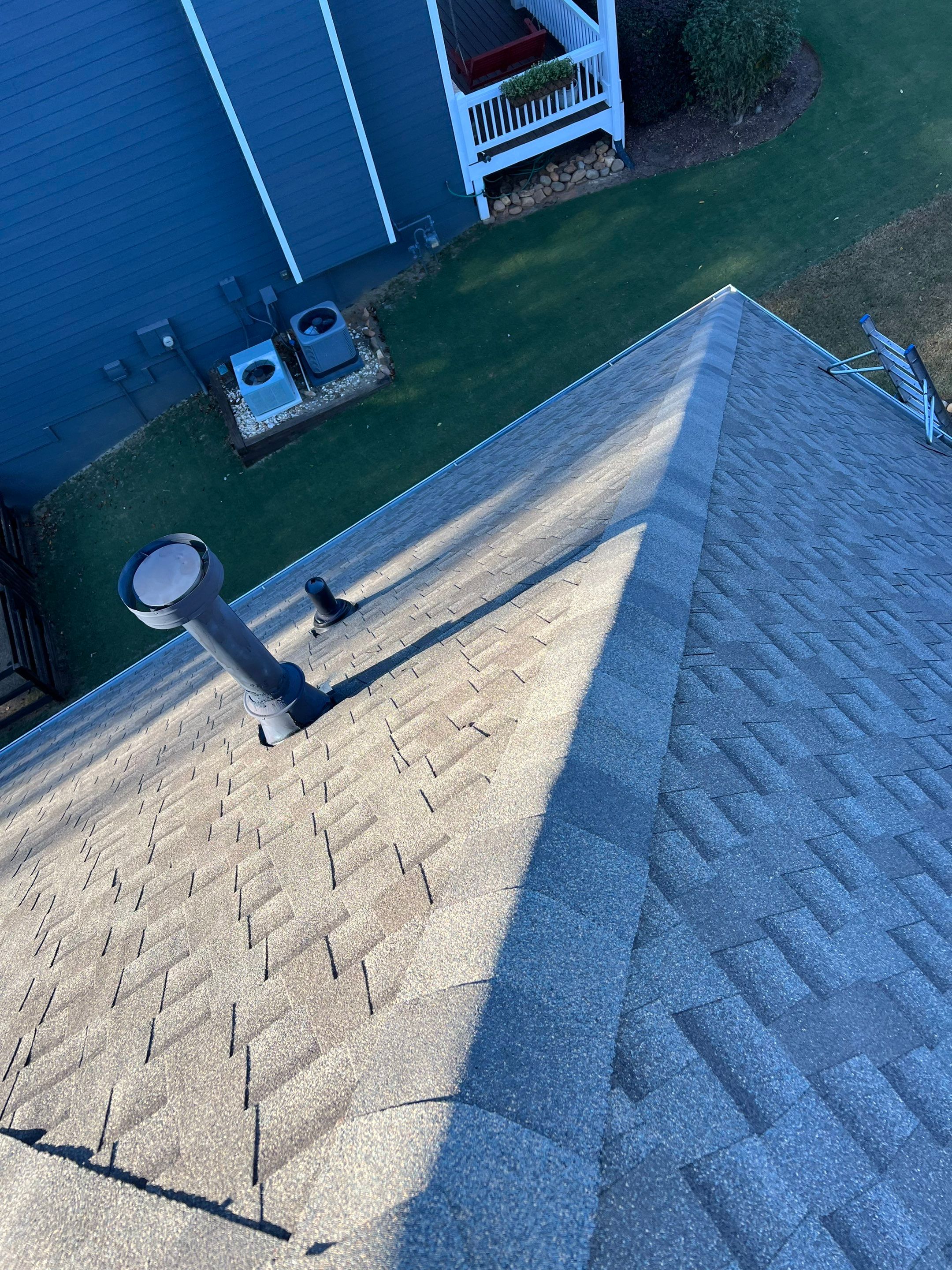 Residential Roofing Installation using GAF Timberline HD Weathered wood by Georgia Roof Advisors
