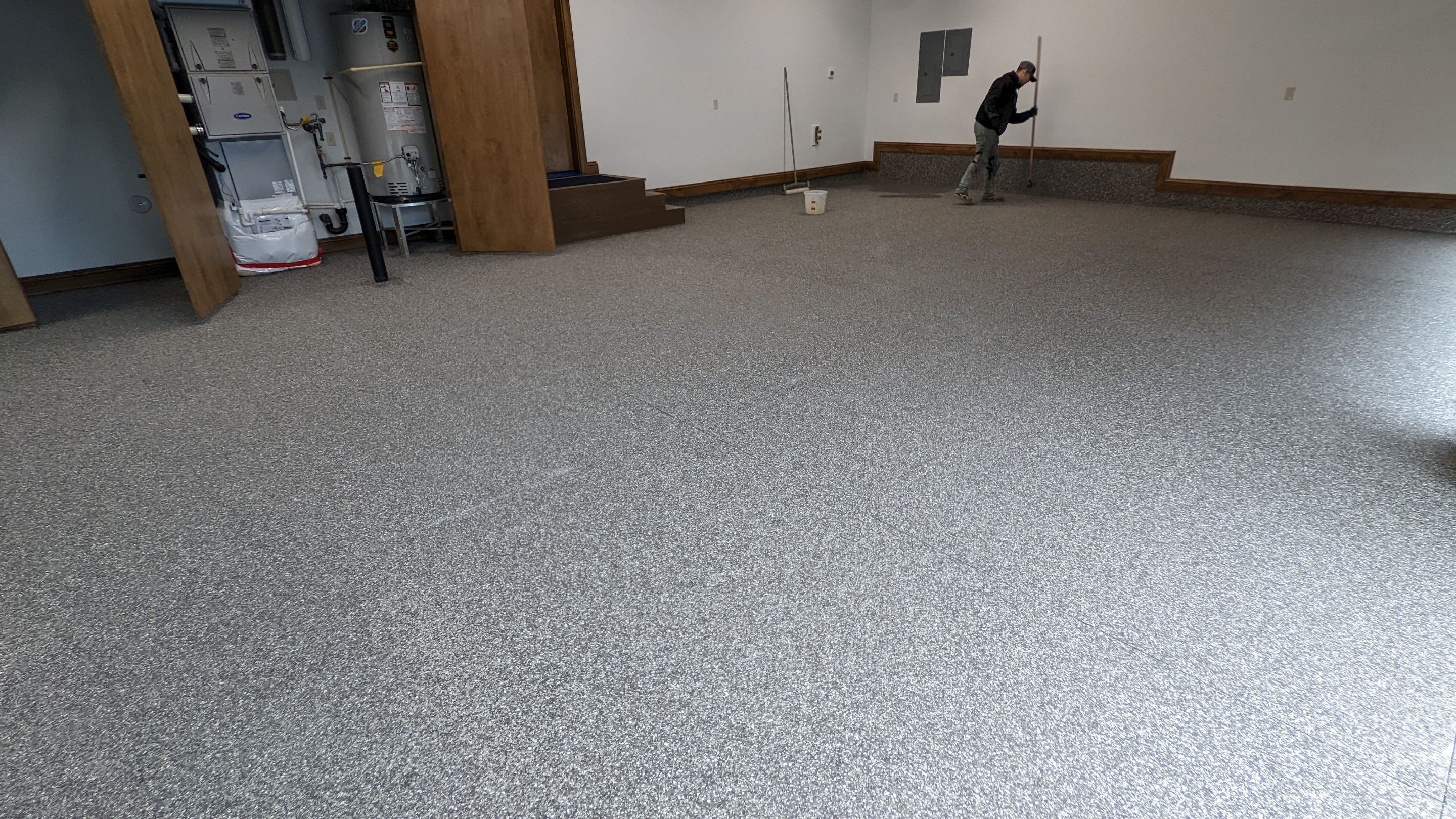 Garage Transformation using Silver Creek and the Penntek Evolution System by Croc Coatings, LLC