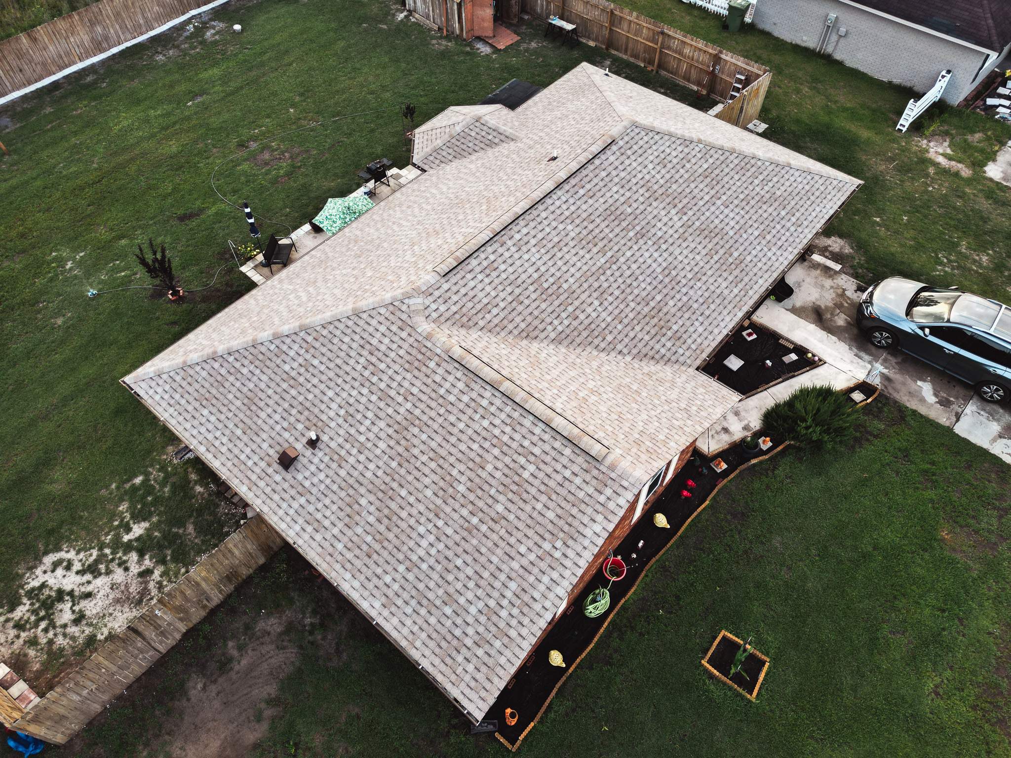 Residential Roofing Installation using Atlas Pinnacle Pristine Tan Mist by Talya Roofing
