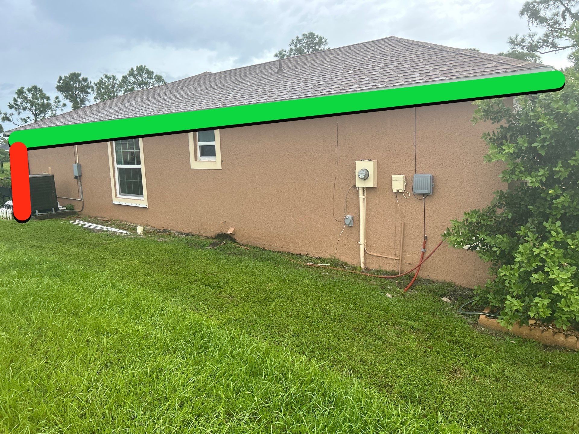 Linen seamless gutters and downspouts installation in Sarasota, FL by Gutter Professors