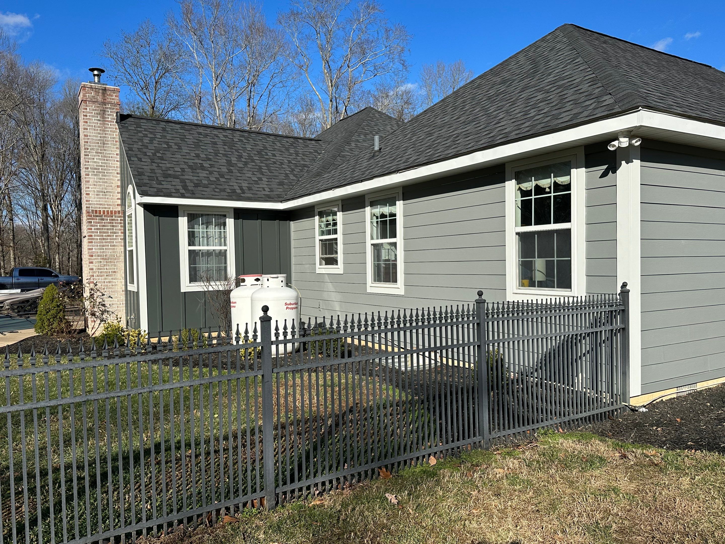 Grey Slate Siding using JH Batten Smooth by ExteriorPros