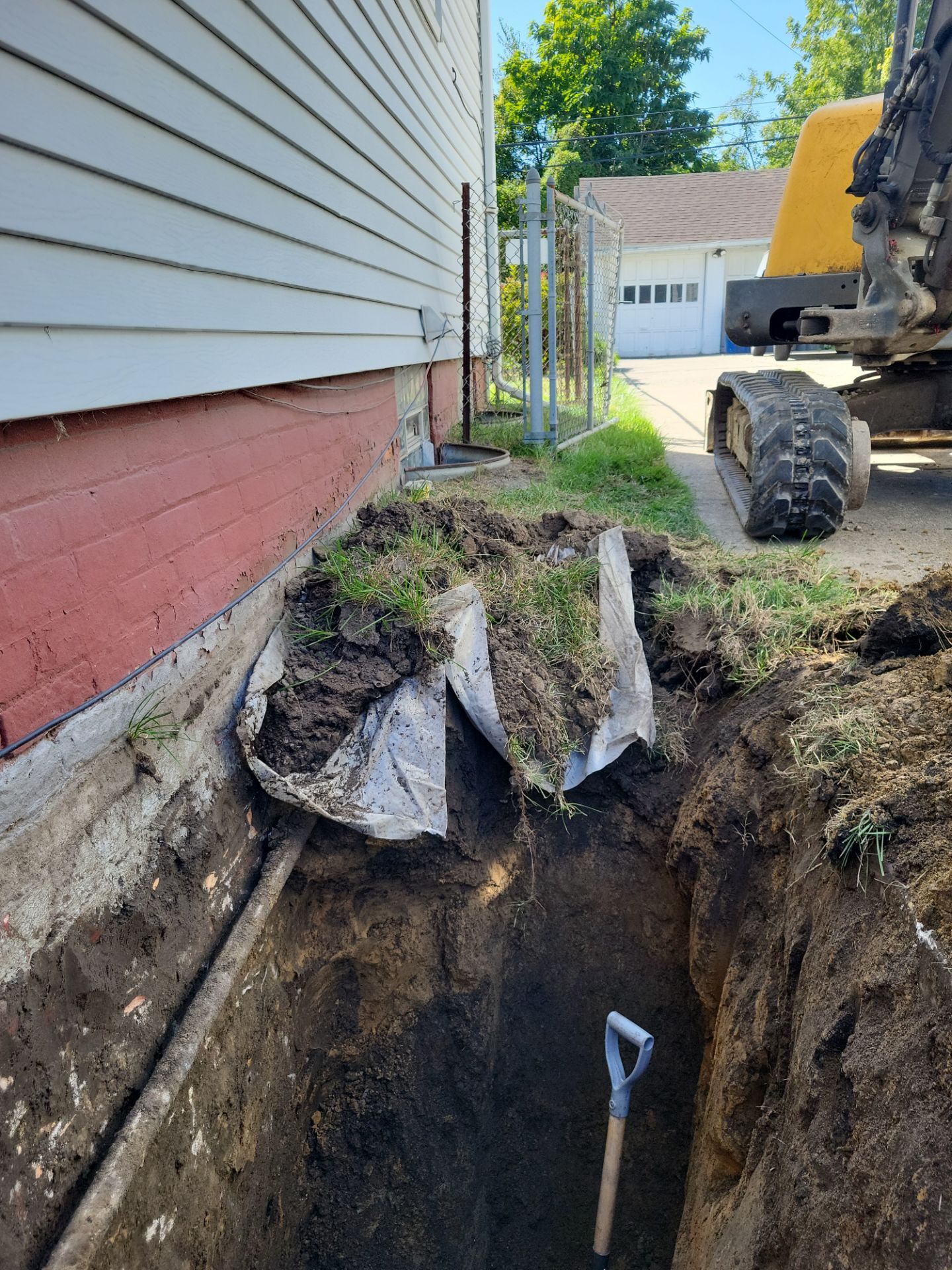 Exterior Deep Waterproofing System by Toledo Basement Repair