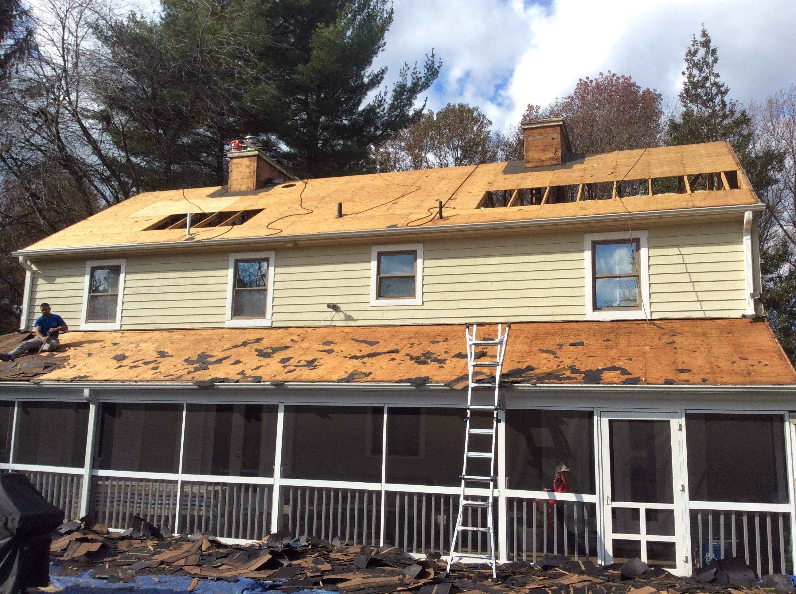 Residential Roofing Installation using Pewterwood Shingles  by Alpha Design Services