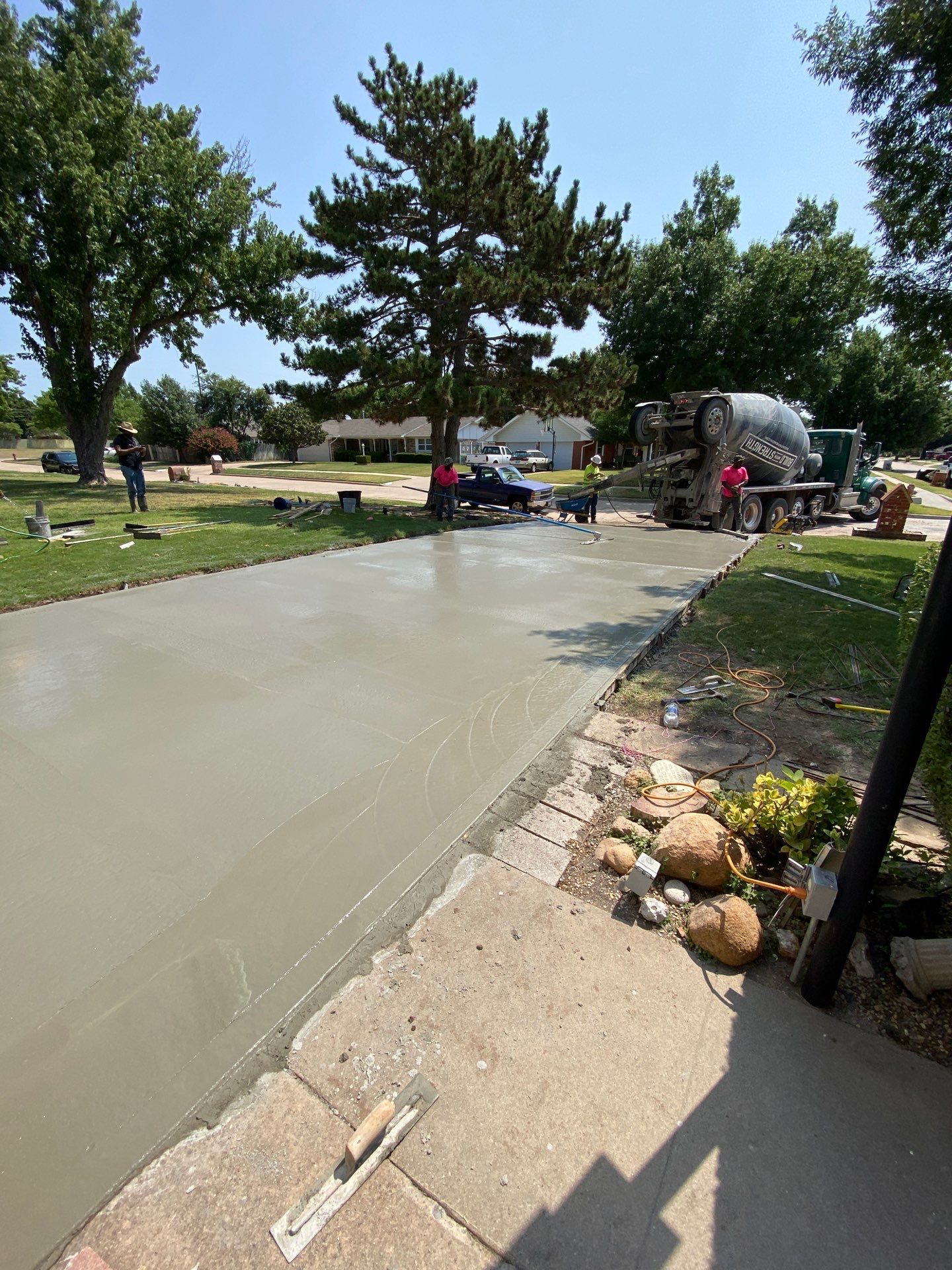 Concrete Driveway using Concrete  by Clays Services Inc
