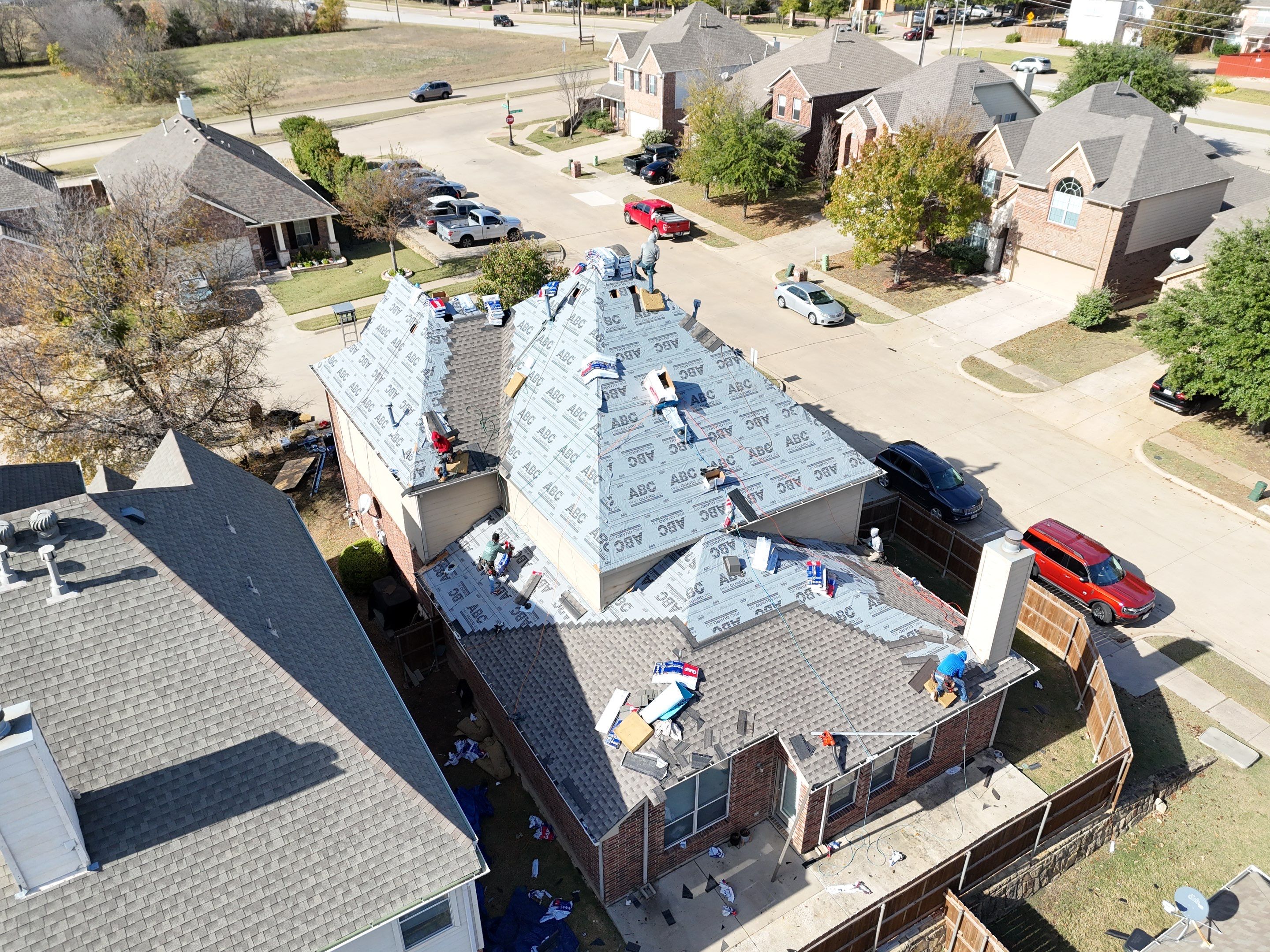 Residential Roof Replacement using GAF HDZ - Weathered Wood by Elite Roofing LLC