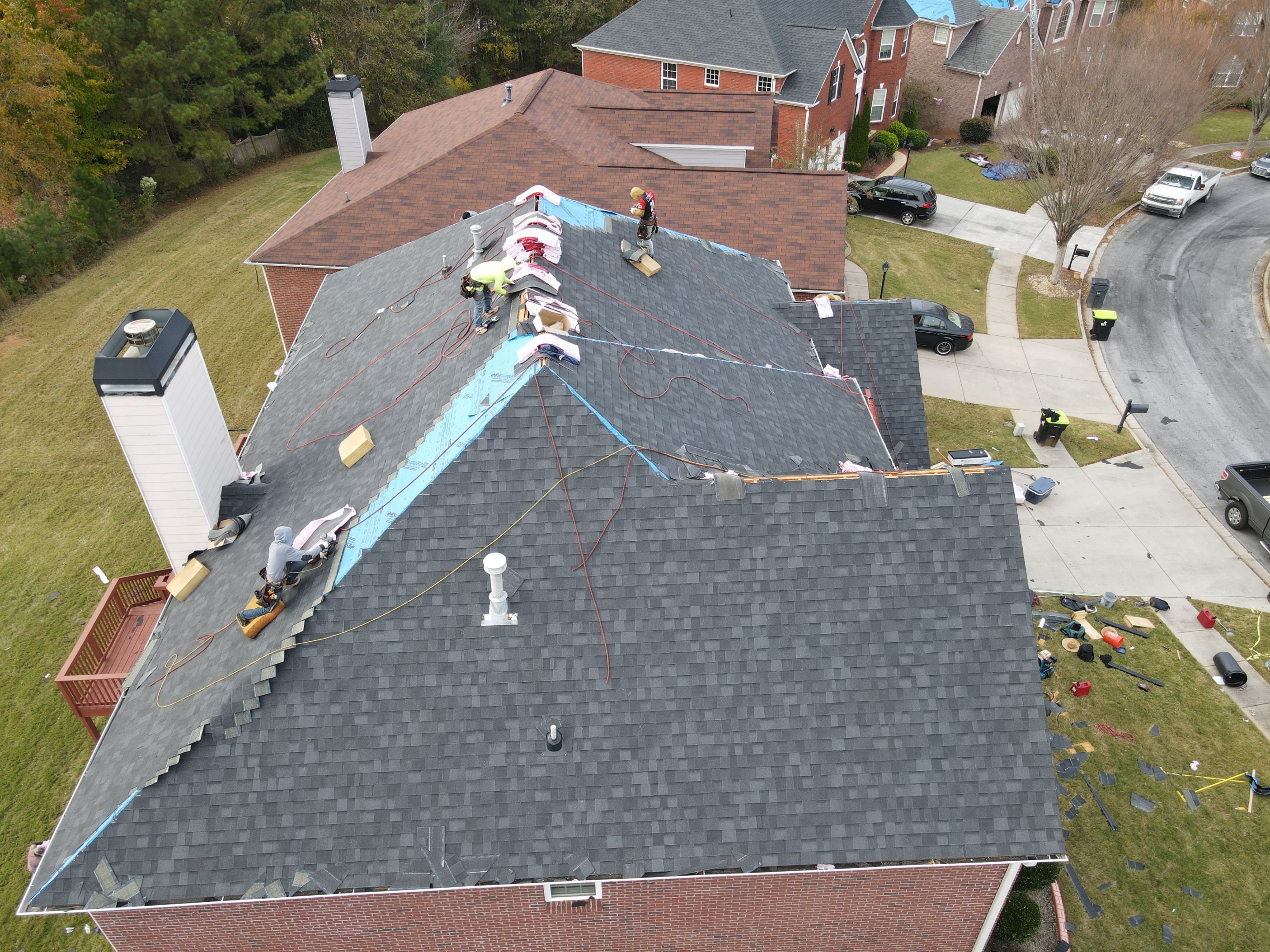 Residential Roofing Installation using Owens Corning by Inspector Roofing and Restoration