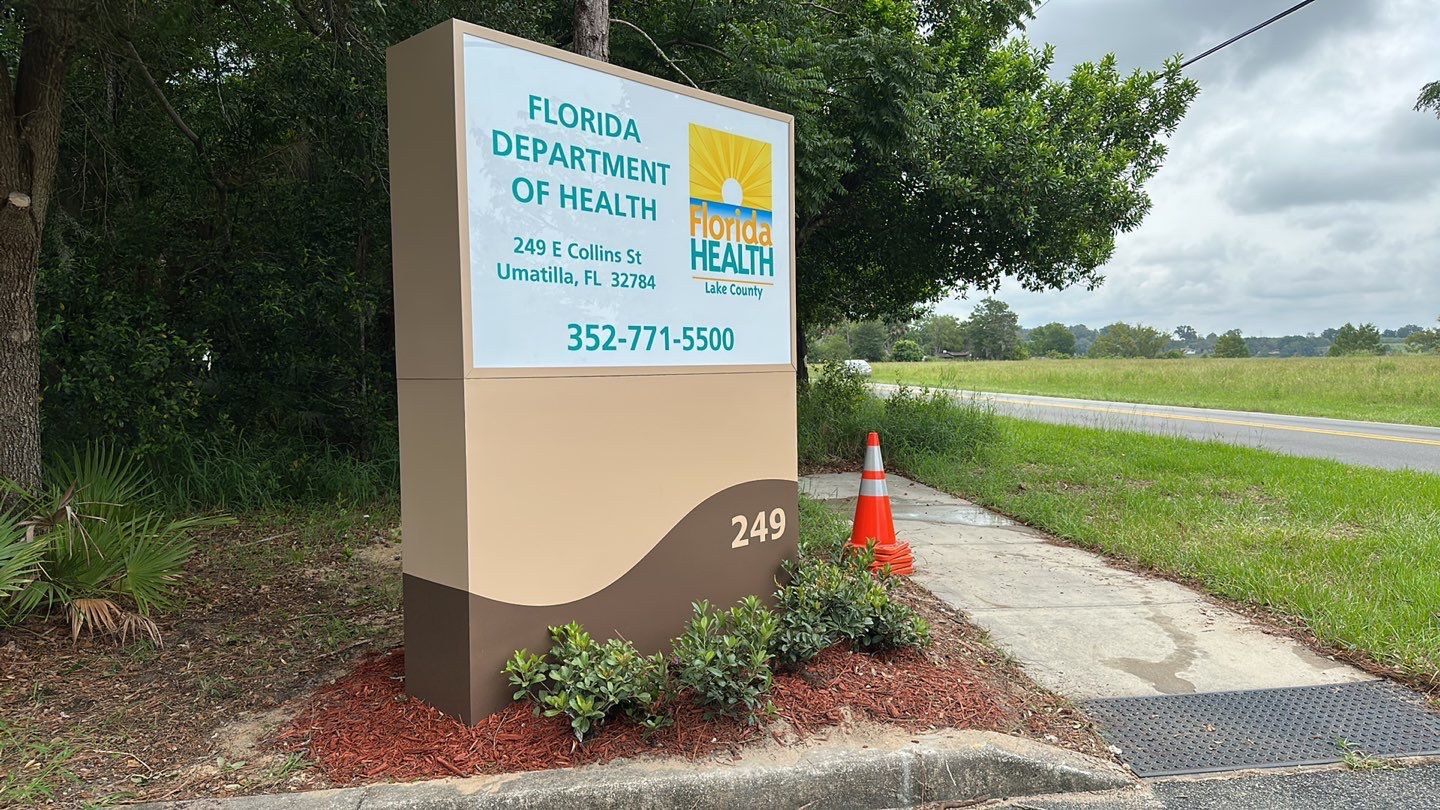 Monument Sign for Florida Health Department by SignCrafters