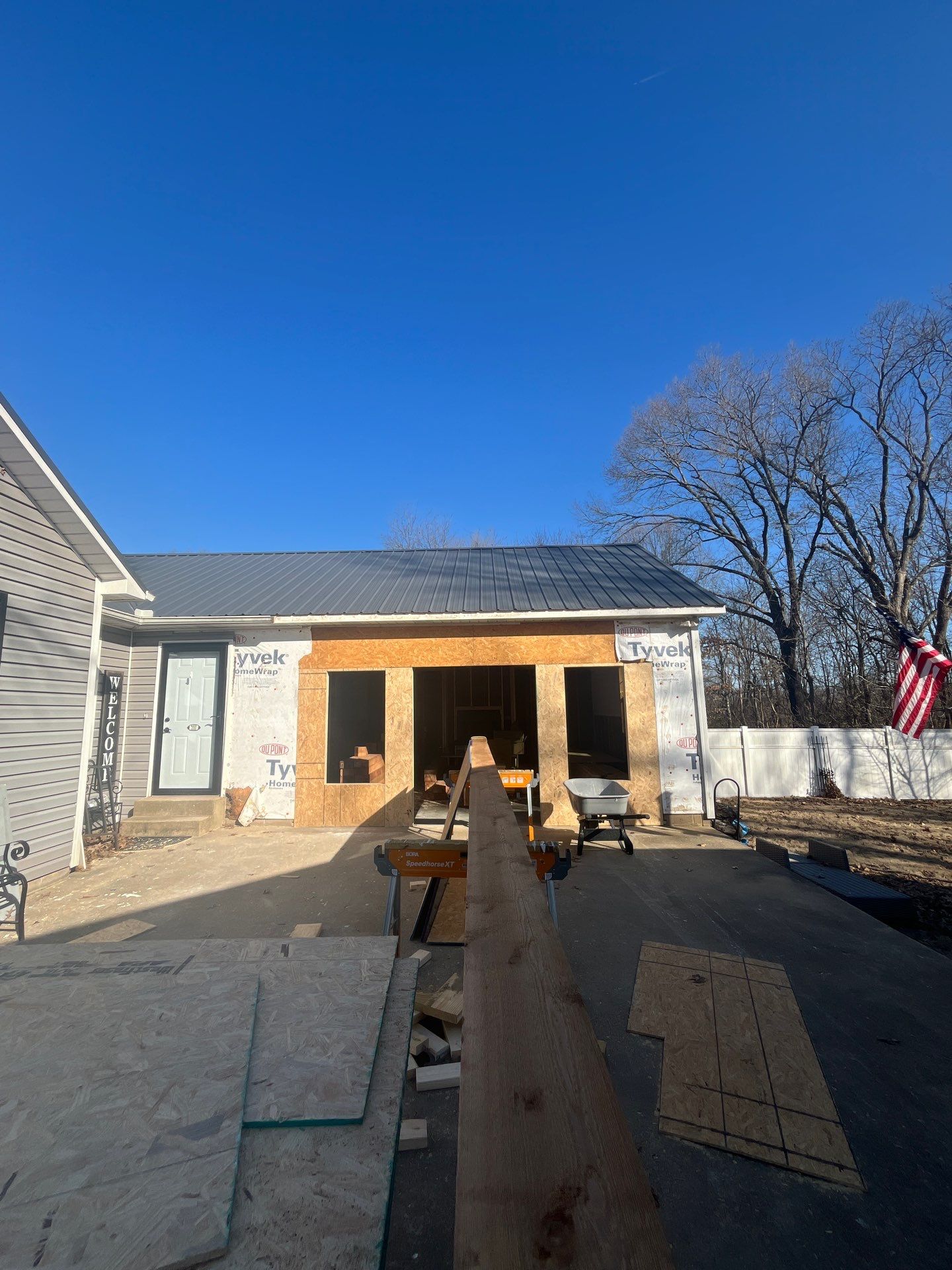 Garage Remodel And added Porch by Skilled Construction LLC