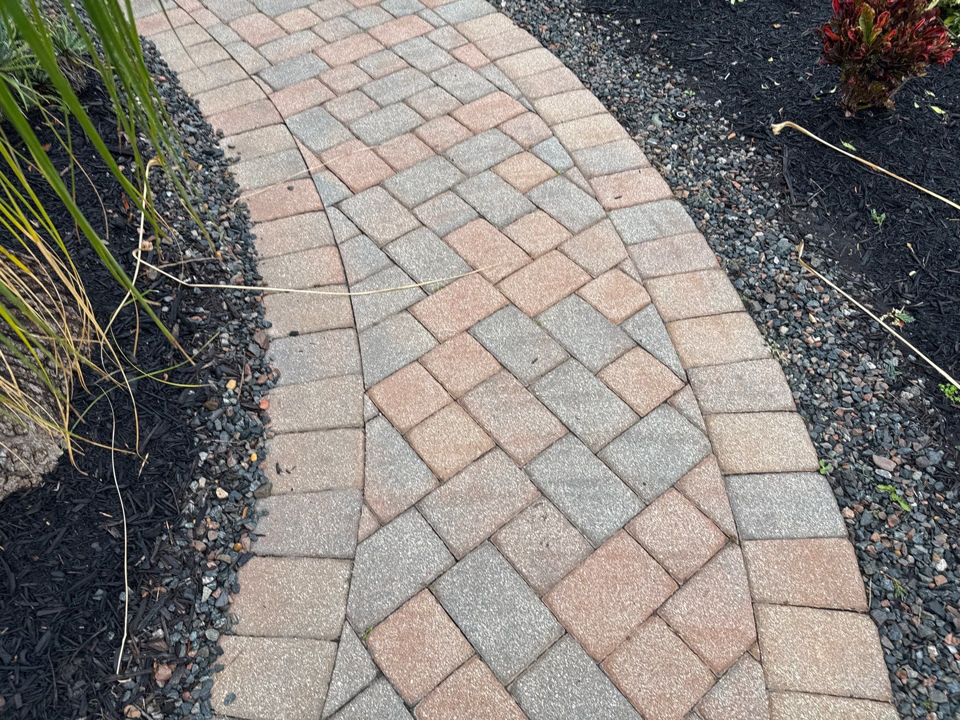 Oil & Tar Removal from Paver Driveway & Entryway by Sunshine AquaWash