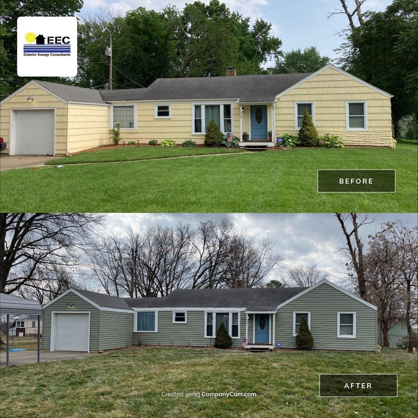 Out with old in with the new! by EEC  Windows, Siding & Roofing 