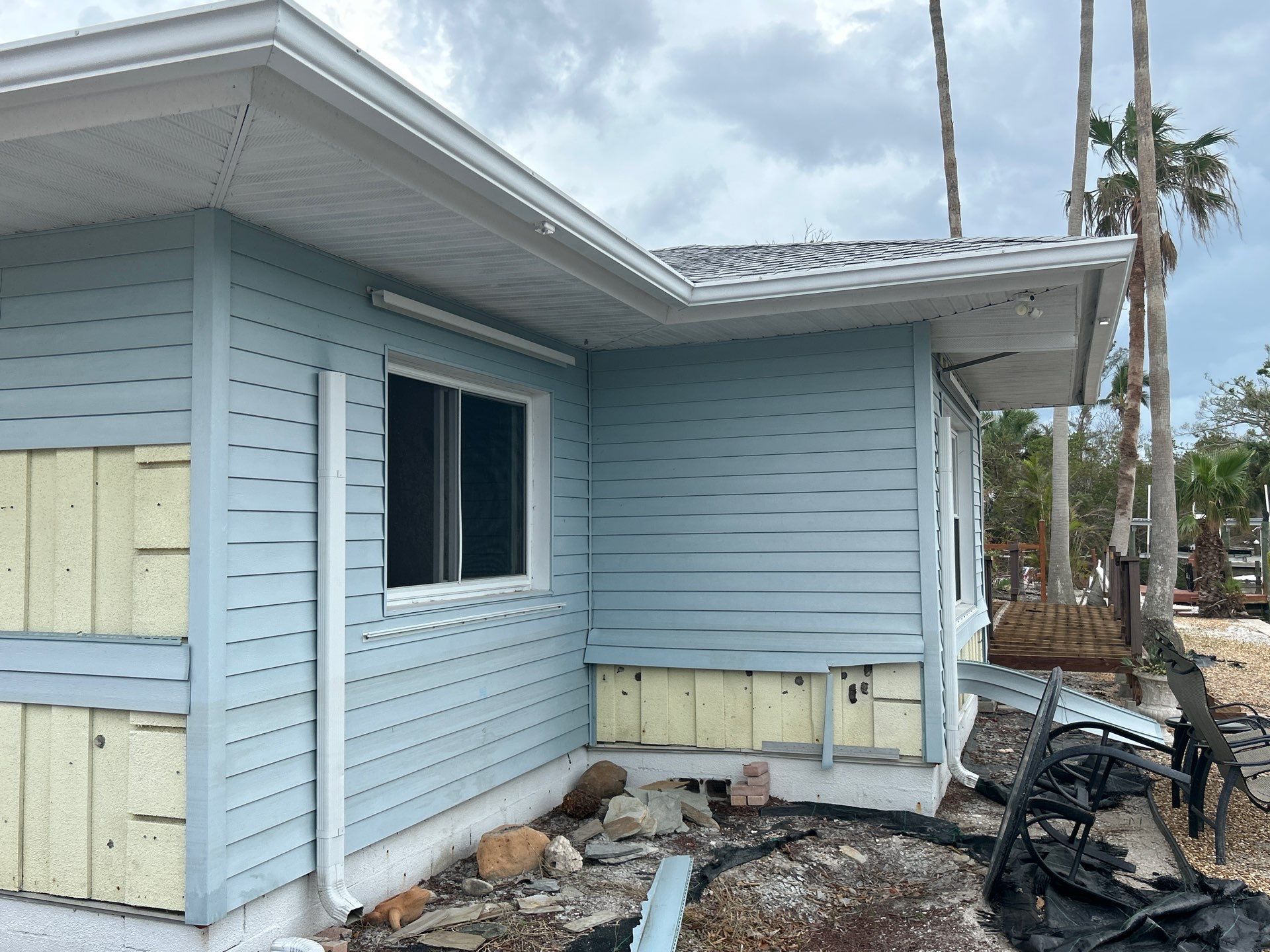 White Soffit and Fascia Upgrade in Longboat Key FL by Gutter Professors