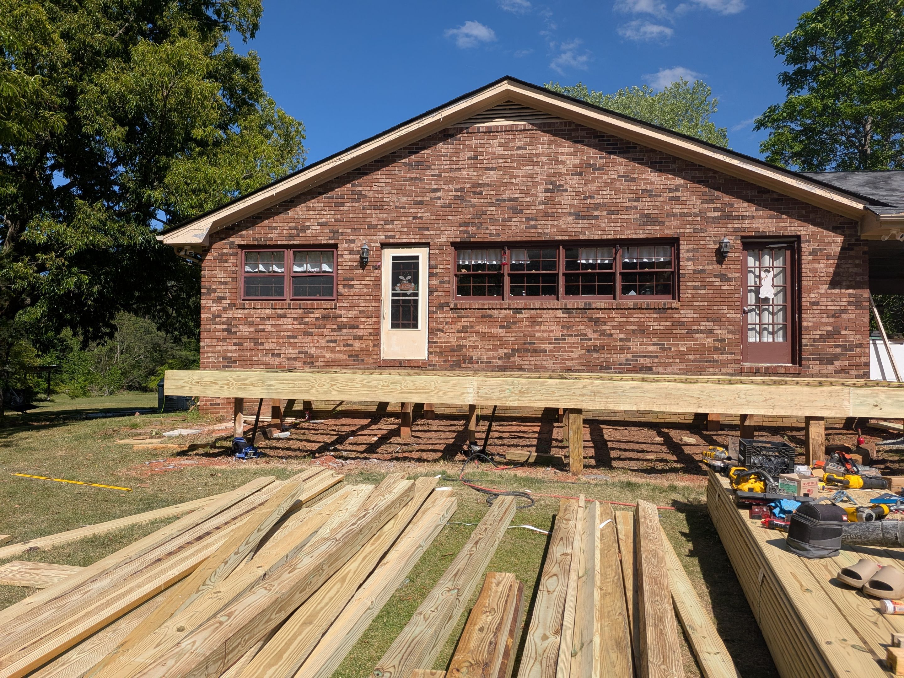 Custom Pressure-Treated Wood Deck and Pergola Build in Social Circle by PGP Surface Solutions, LLC