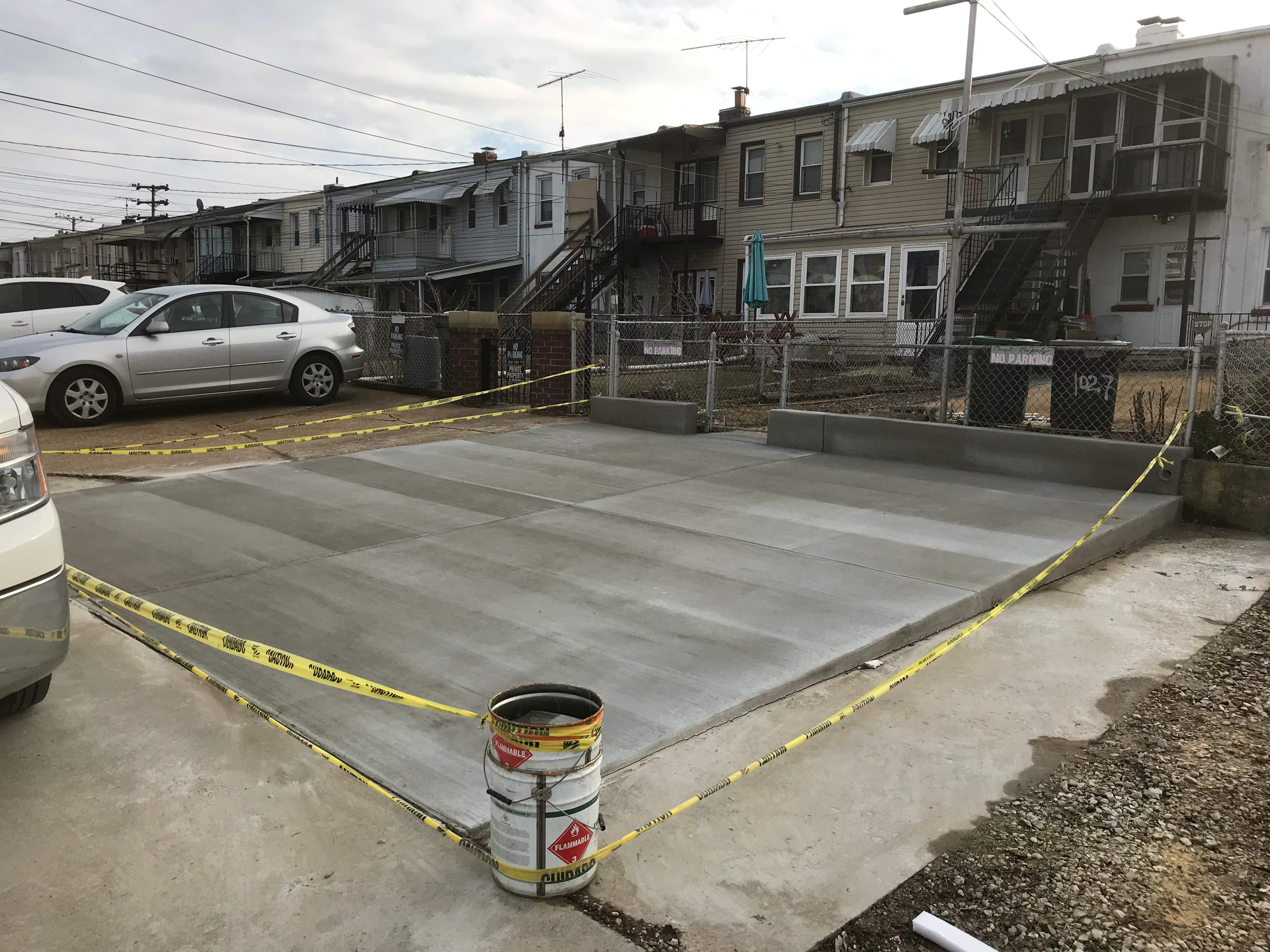 Driveway Repair  New Concrete Pad by Alpha Design Services