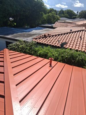 Metal Roof - Galvalume - Terracotta