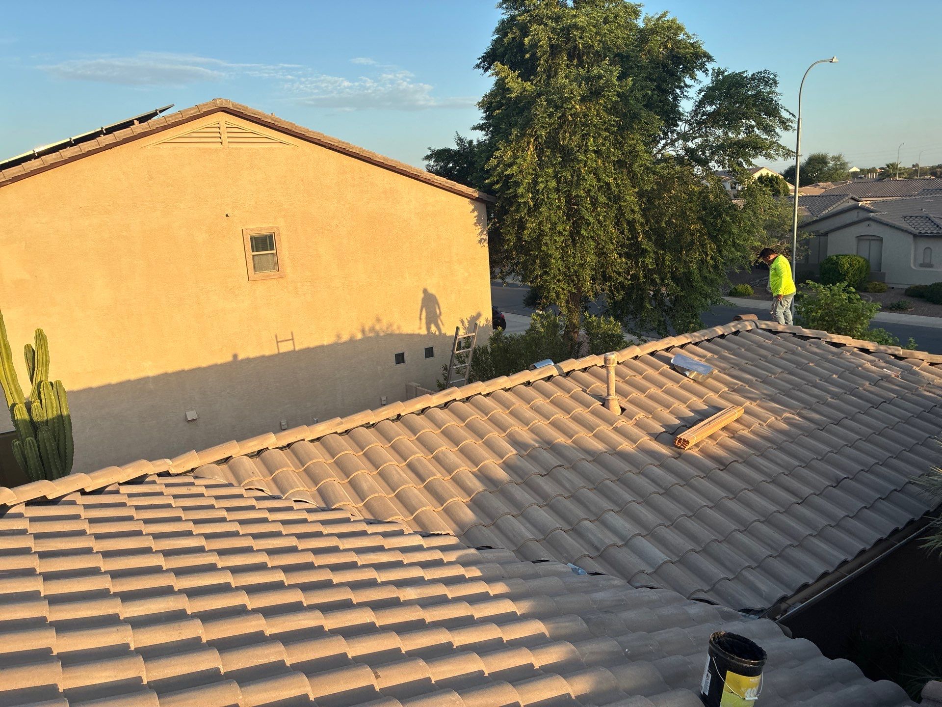 Tile Reset using Concrete Tiles in Chandler AZ by Weather-Tite Roofing