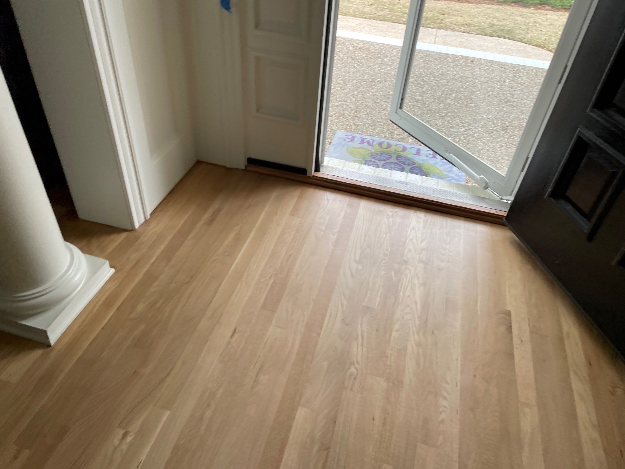 Sand and Refinish using Bona Waterbased by Footprints Floors of Coastal Carolina