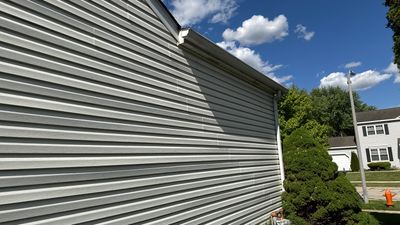 Turtle Shell gutter protection installation in Naperville, IL 60565, photograph 2