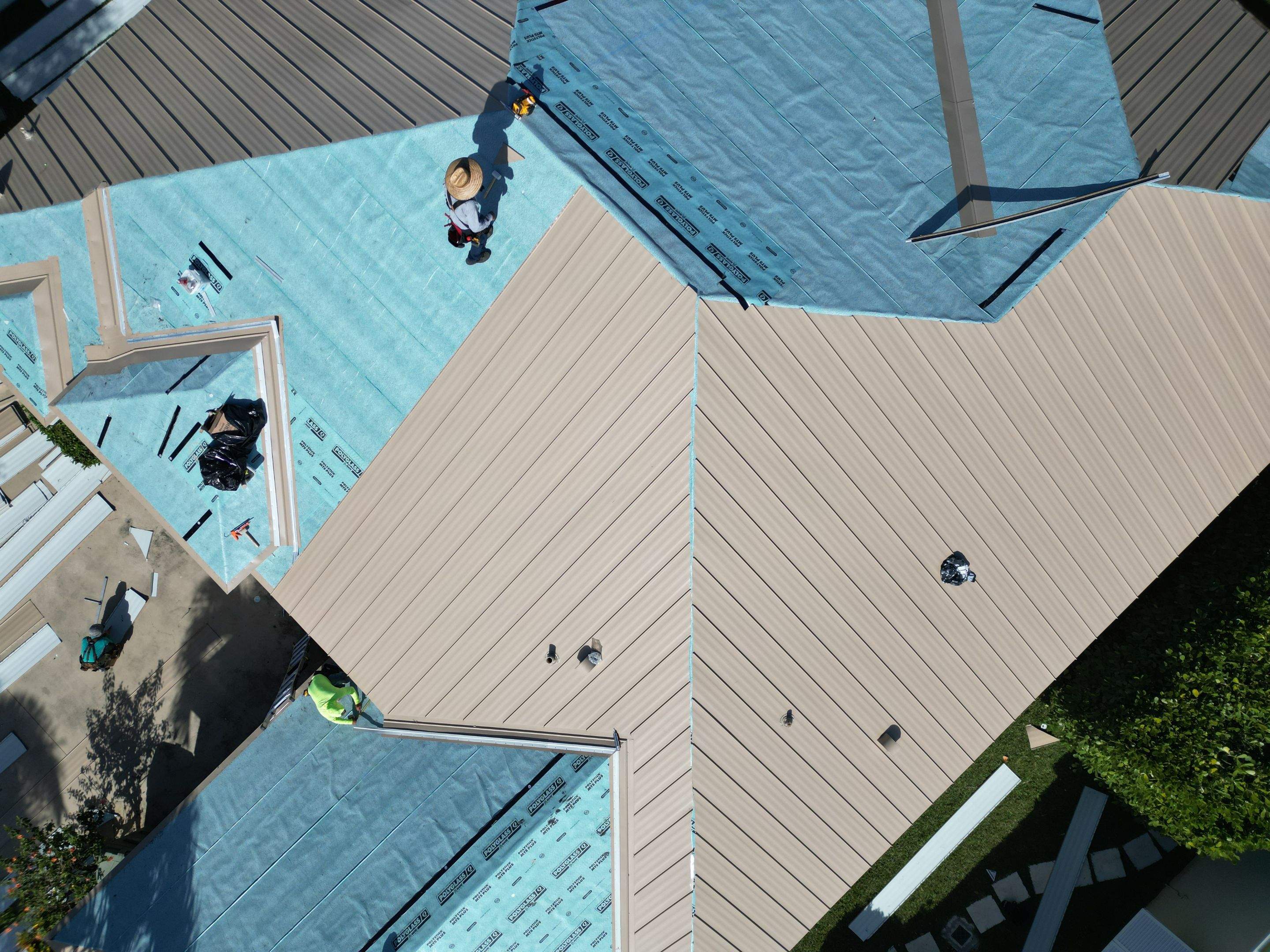 Champagne Standing Seam by Reimagine Roofing