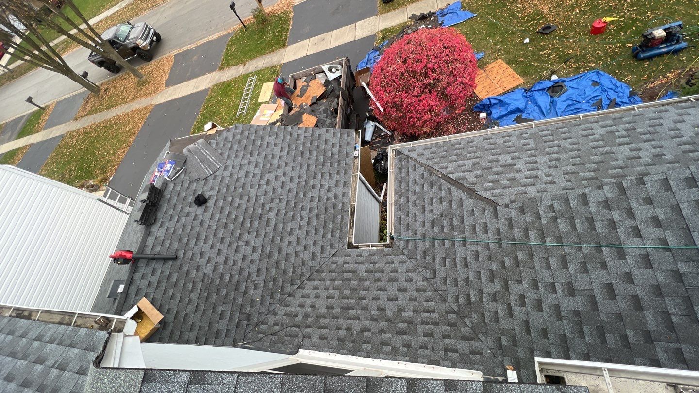 Multi-family unit roof replacement. using GAF Timberline HDZ by Pro Home Services Inc