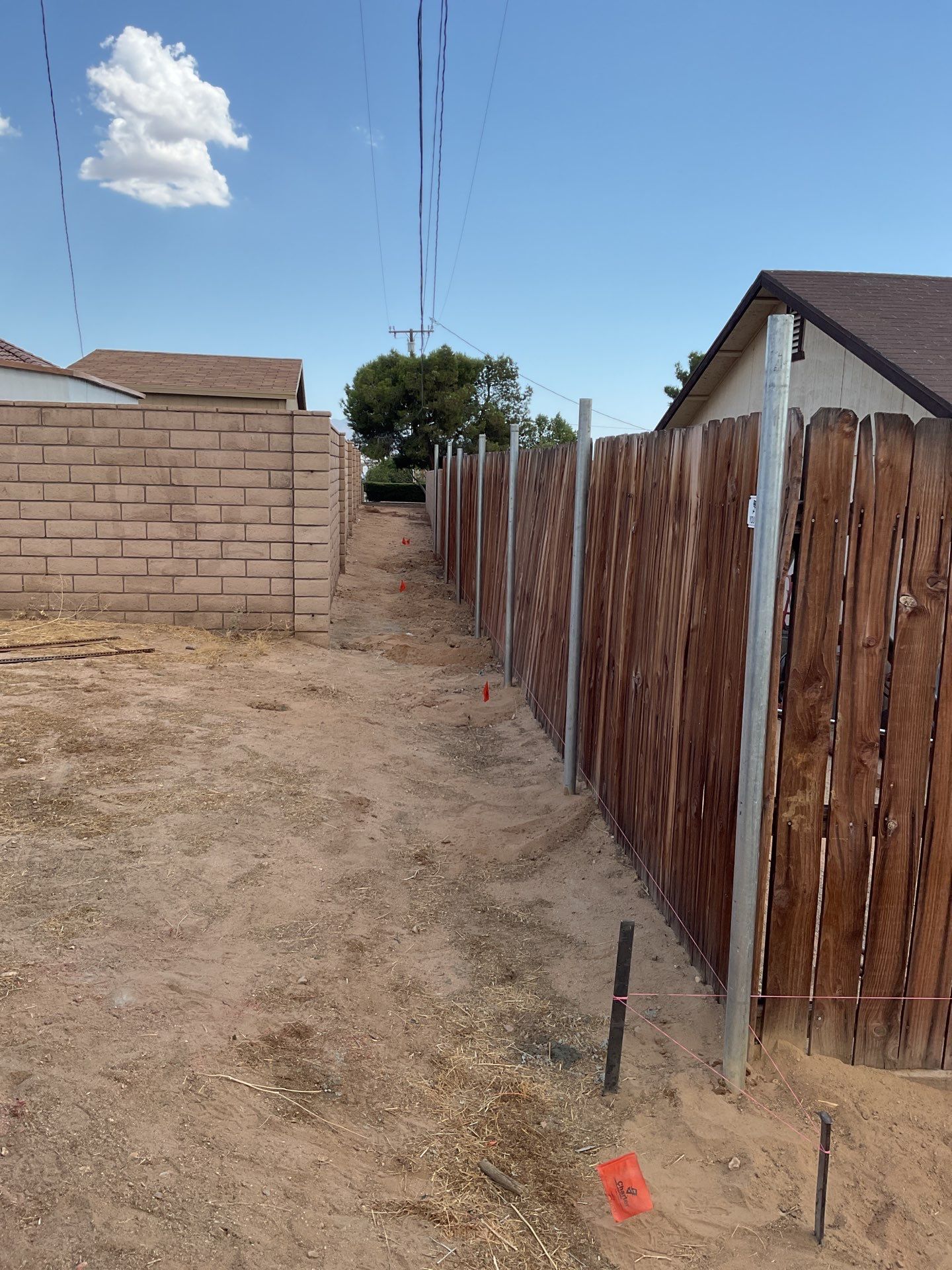 Dark Brown Privacy Chain Link Fence by Fence Guys Inc.
