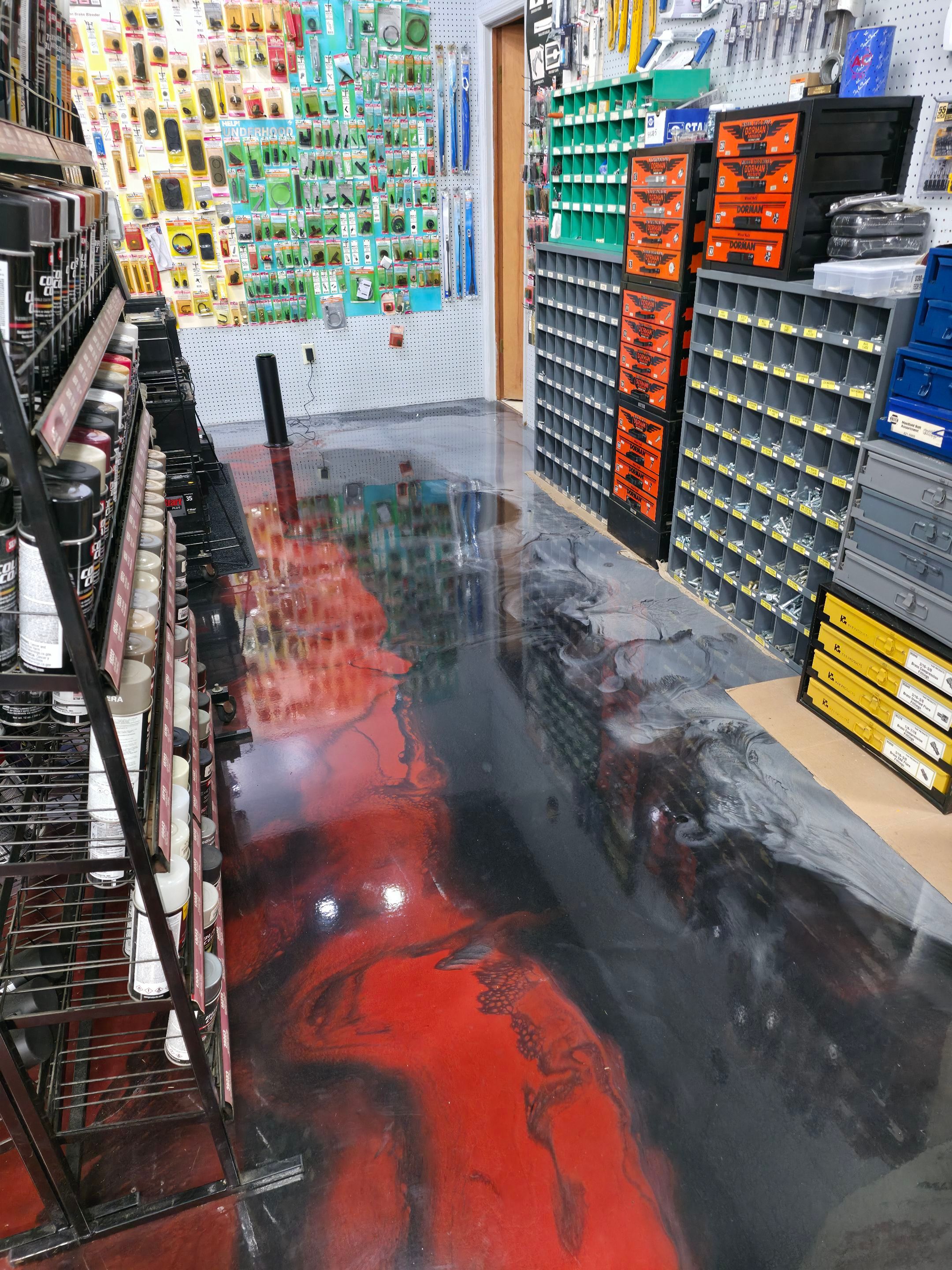 Beautiful Floor for 64 Auto Parts in Cleveland! by Elite Floor Solutions