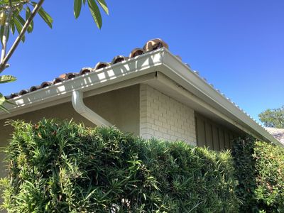 White Gutter Installation in Sarasota FL