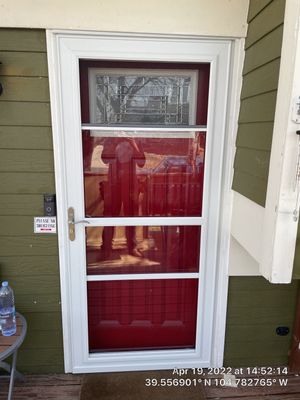 Storm Door Install using White Larson EasyVent by Storm Door Guy 