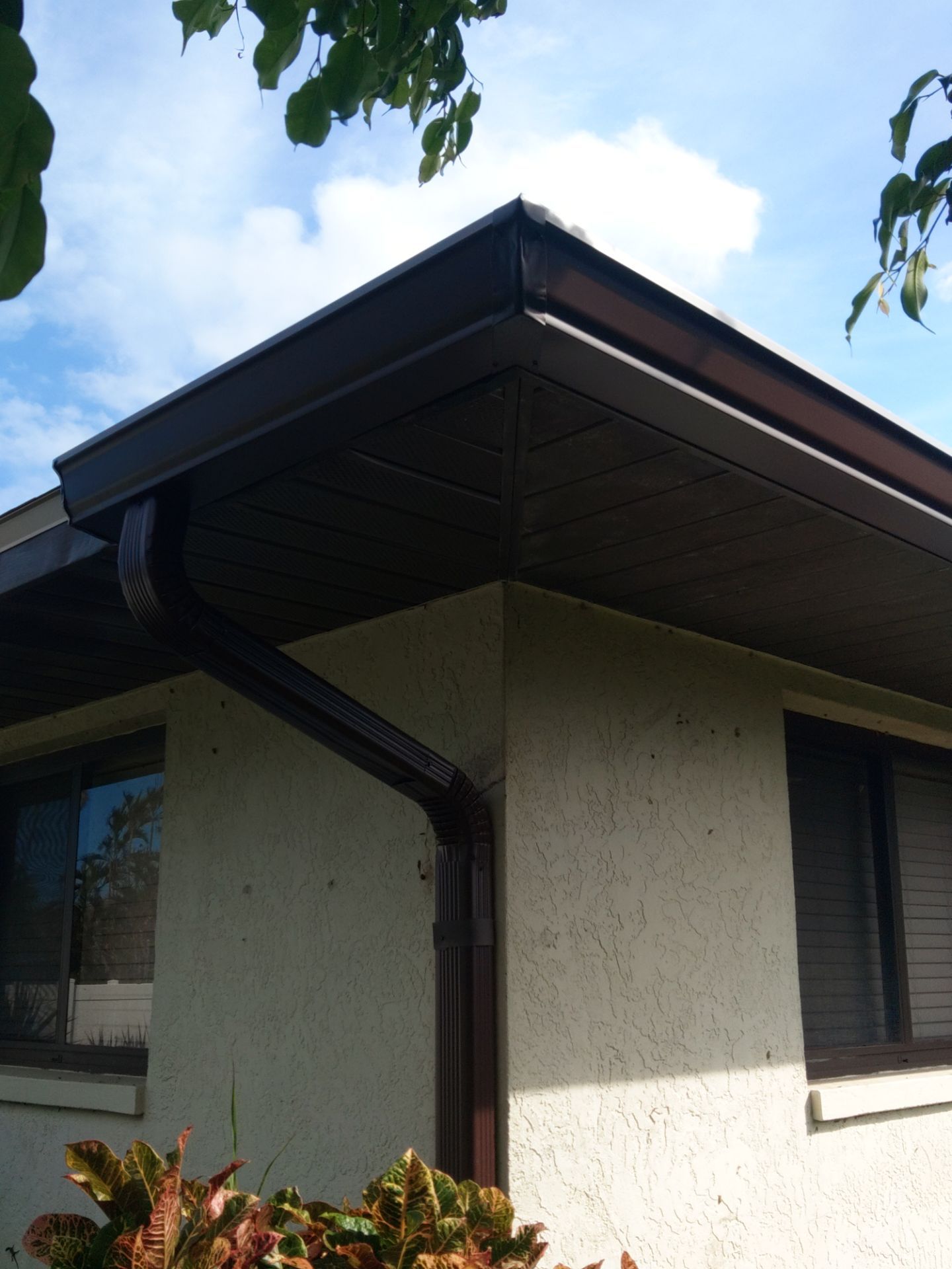 Brown Gutters in Cape Coral FL by Gutter Professors