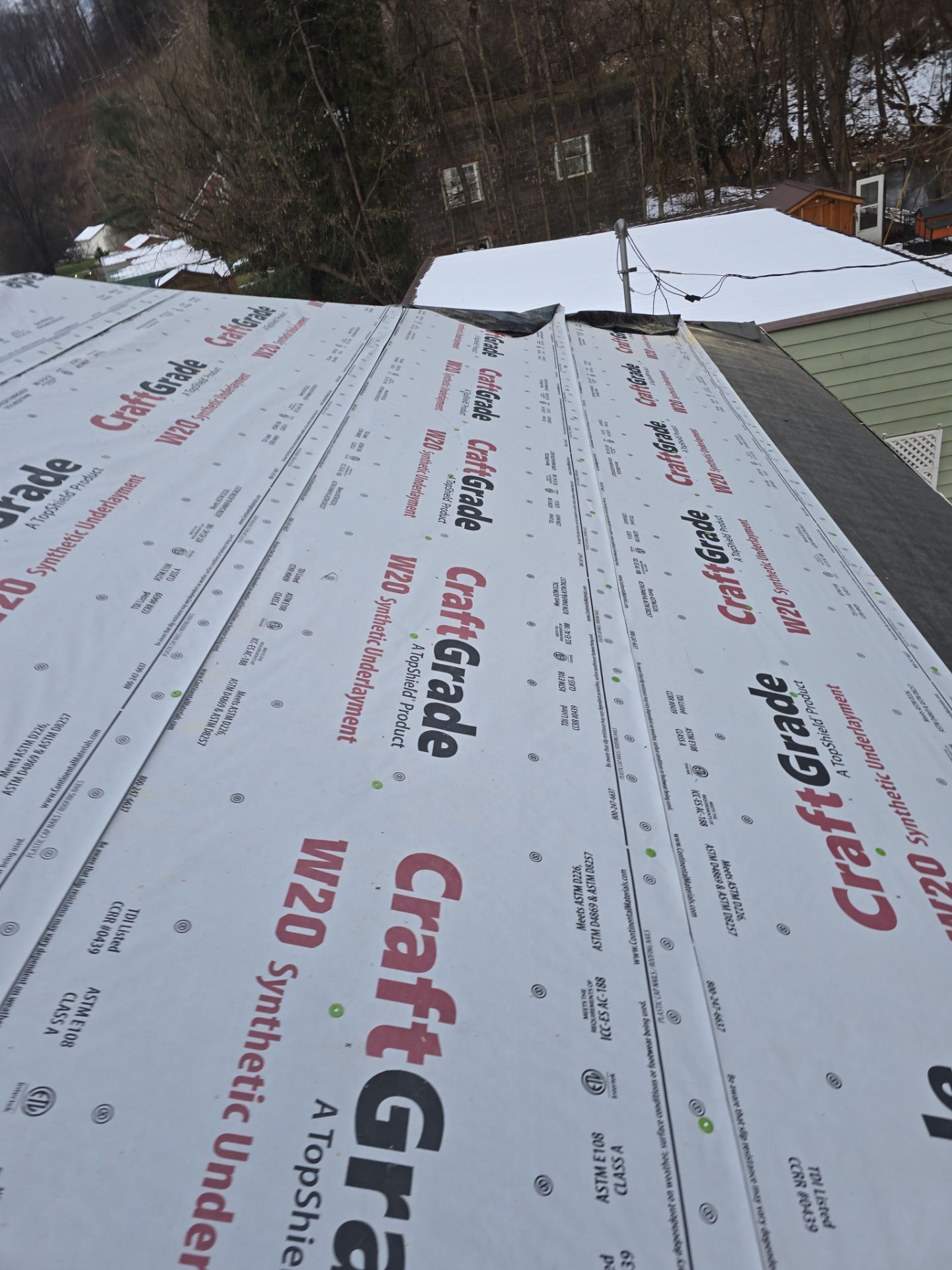 Residential Roofing Installation using GAF Timberline HDZ Oyster Grey by Rainstoppers Roofing