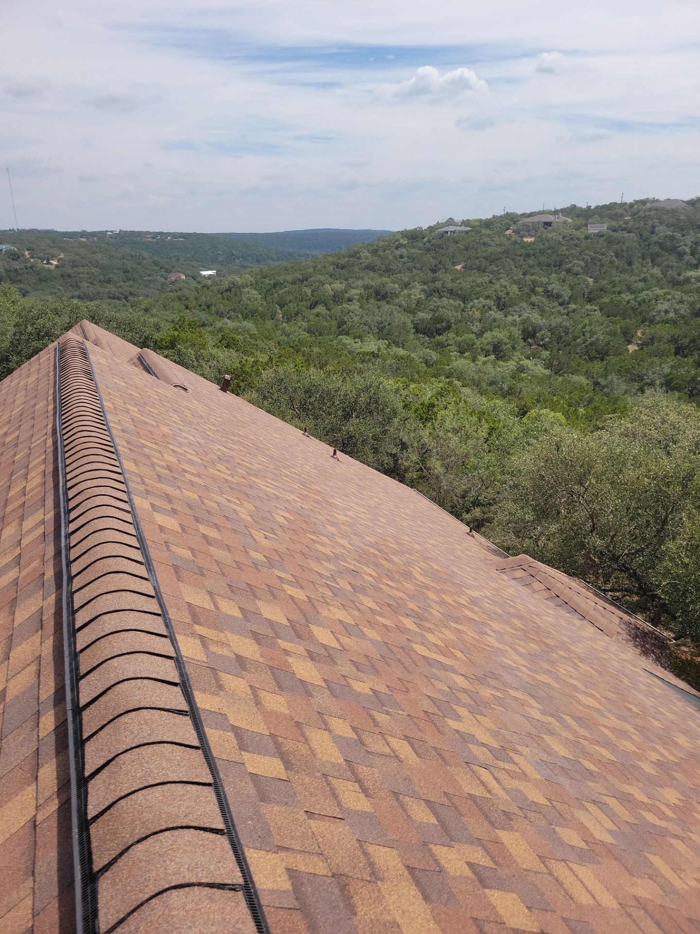Architectural Shingle Roof Replacement for San Antonio Brick Home by Heaven Sent Roofing, LLC
