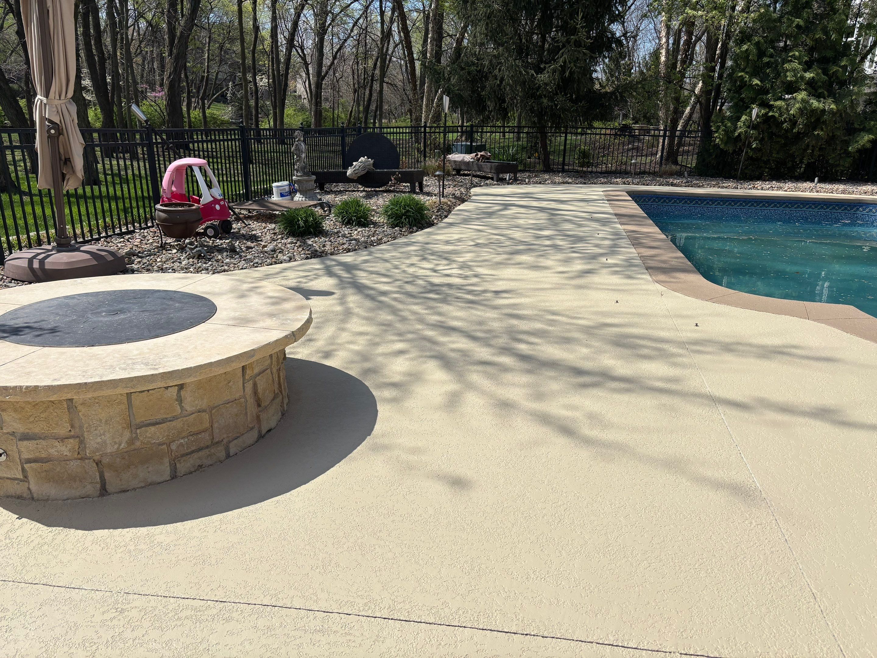 Pool Deck & Patio Resurface - Overland Park, KS by Big Red Decorative Concrete, LLC