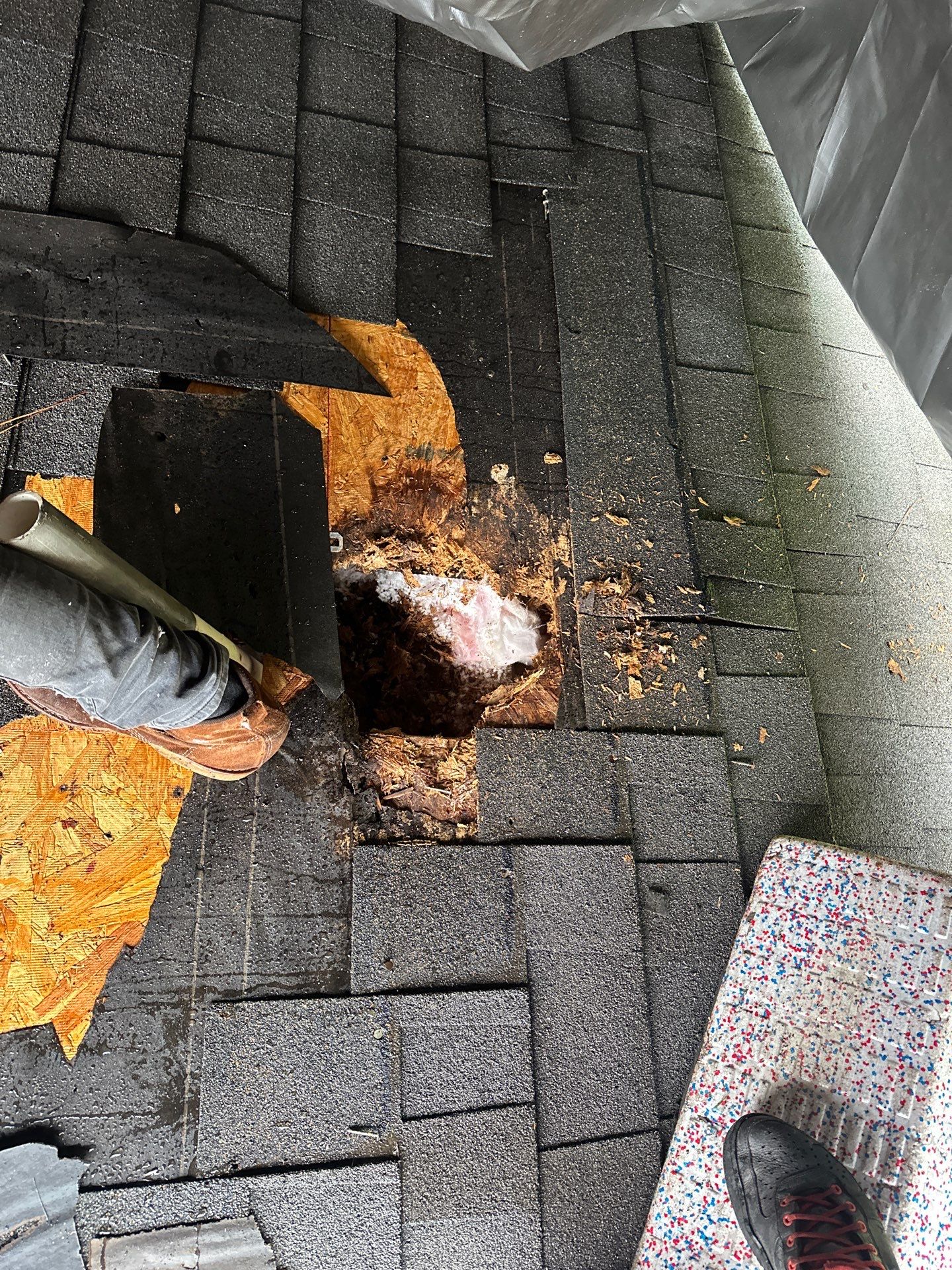 Hail Damage using Owen's Corning Duration (Lifetime) Shingles by Roof Repair Services LLC