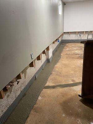 Interior French Drain in Somerset, NJ