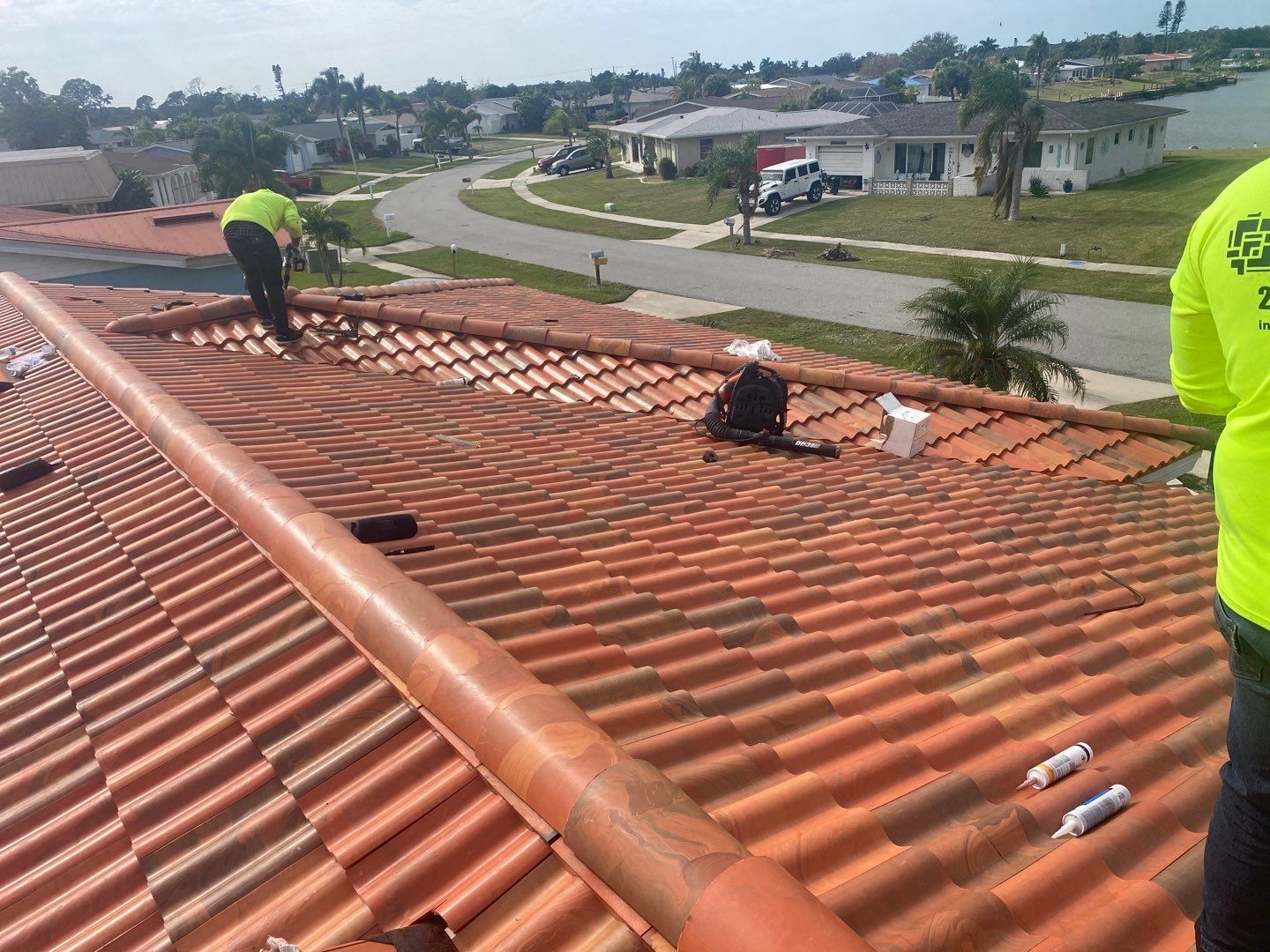 Residential Brava Spanish Tile Install in North Port, Florida by International Roofing