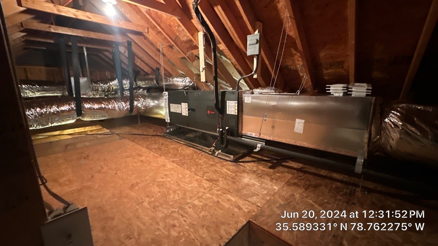 2 Trane XV20i Split System Install by Nick's Mechanical LLC.