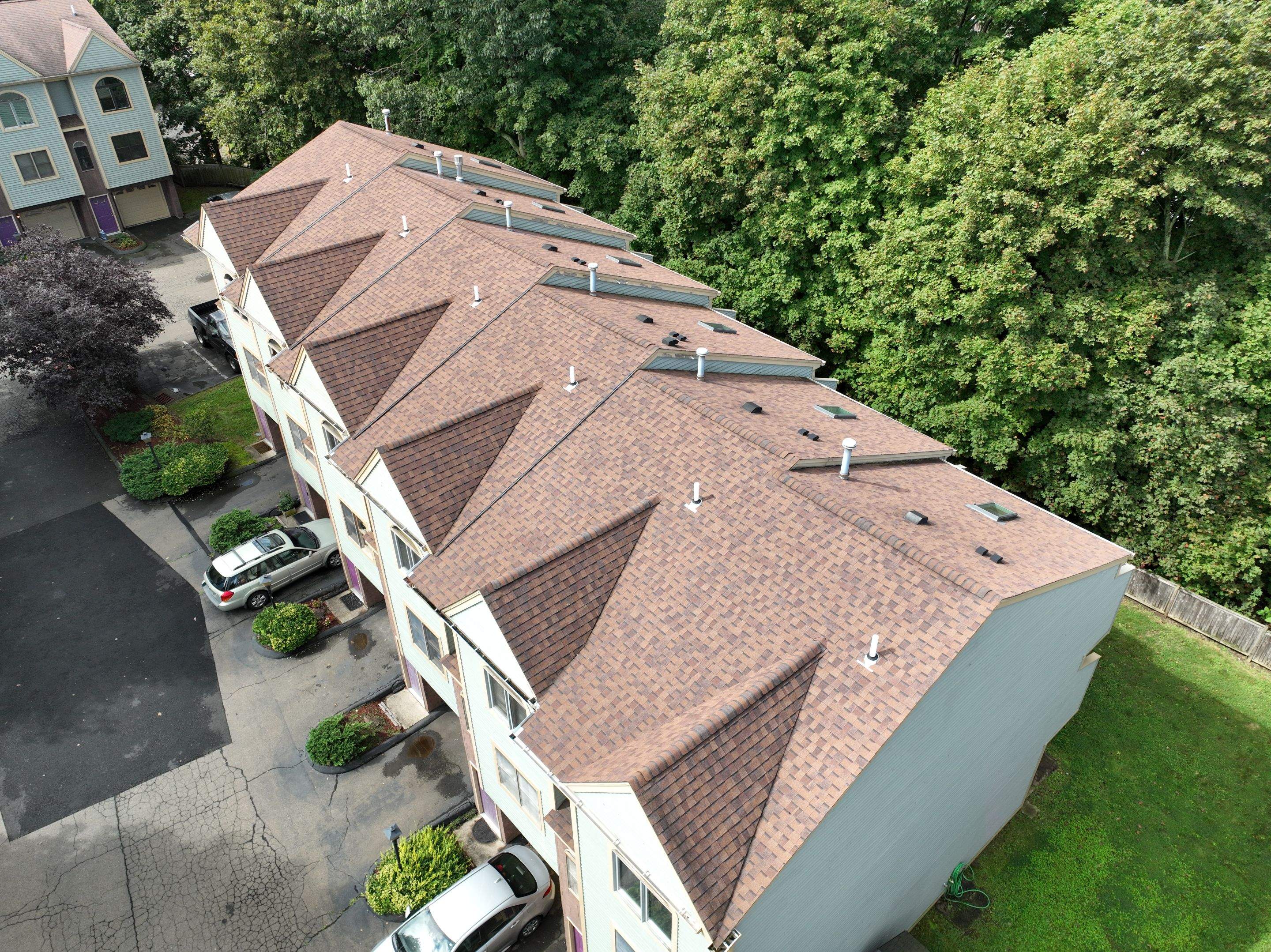 Residential Roofing Installation using Owens Corning Duration Brownwood by A Plus Exterior