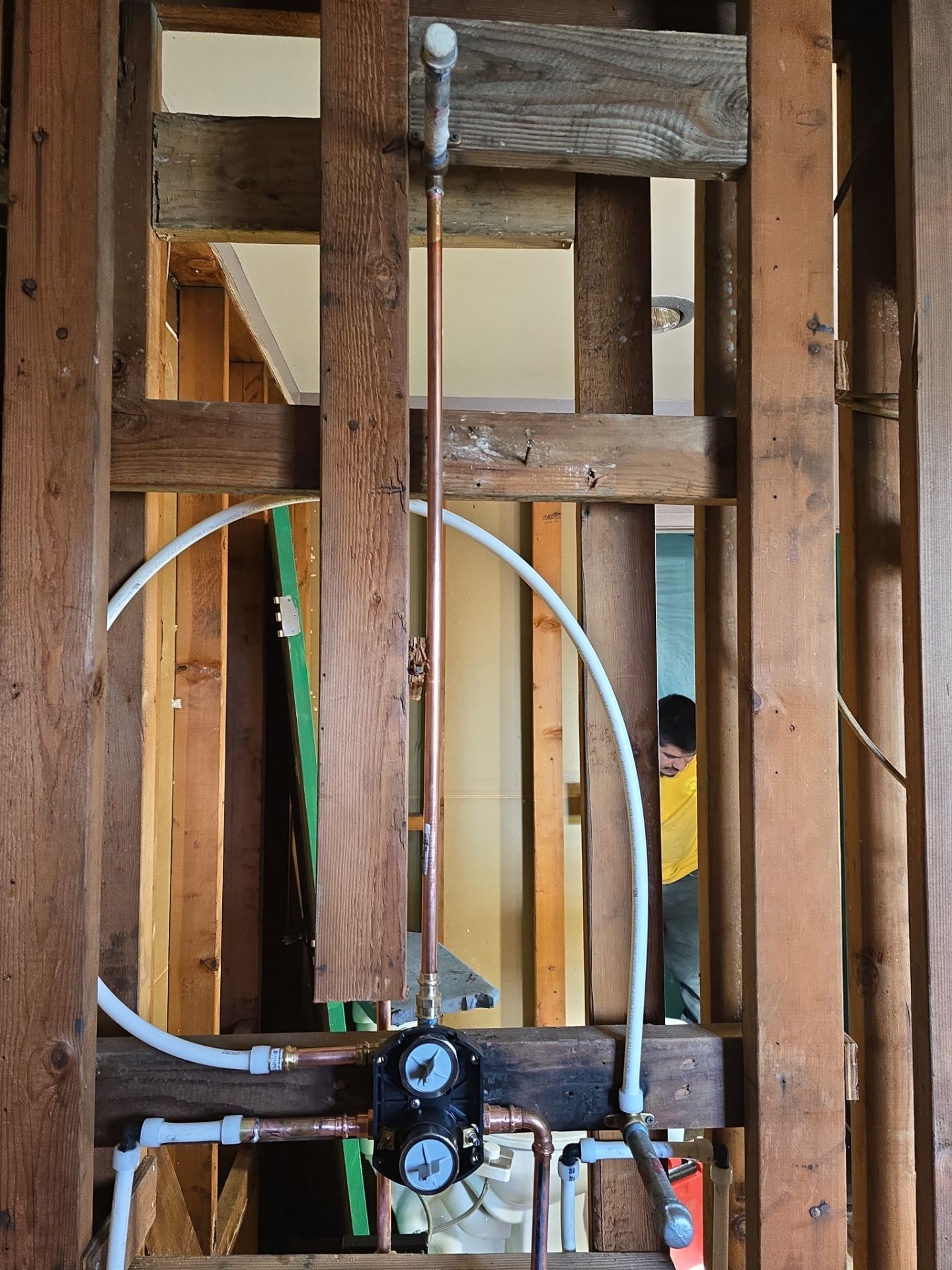 Installing New Piping and Checking Underneath Home by Us Plumbing