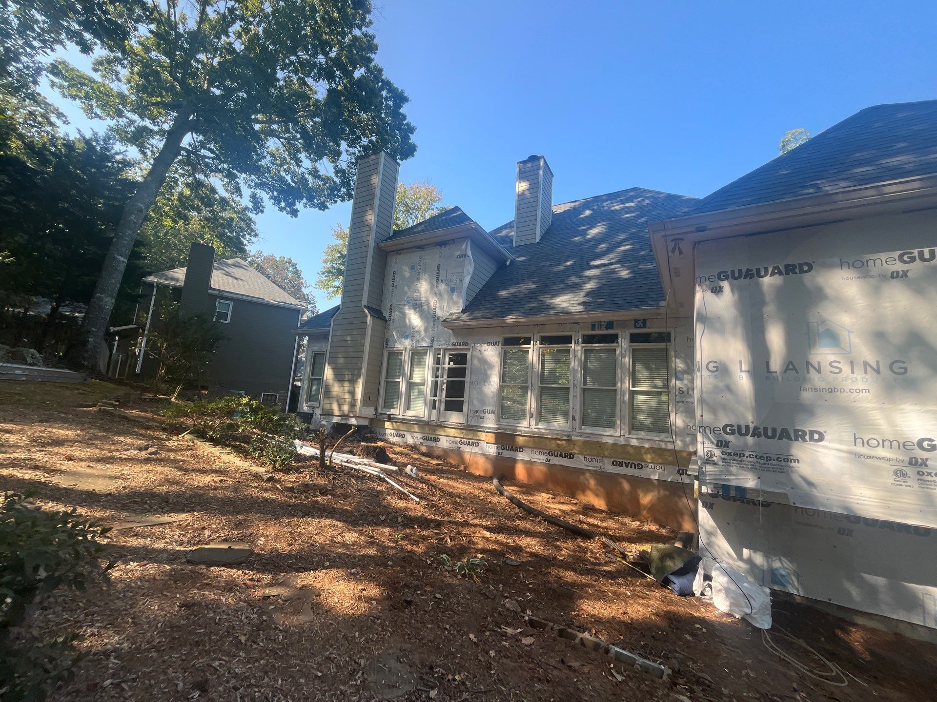 Marietta, GA Color Plus Siding Installation and Deck Build by Nelson Exteriors 